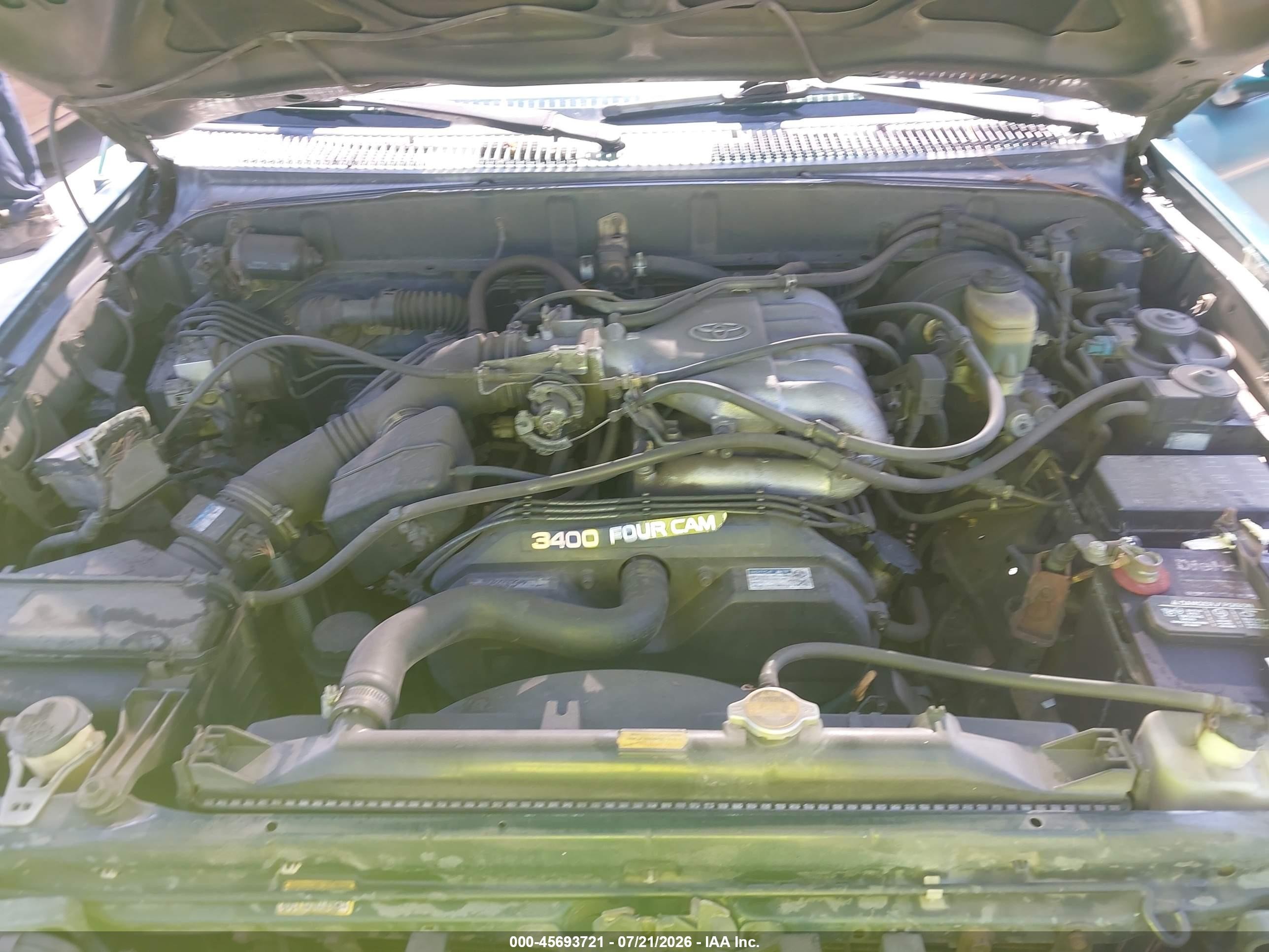 1998 Toyota 4runner Sr5 V6 Green vin: JT3GN86R7W0073724
