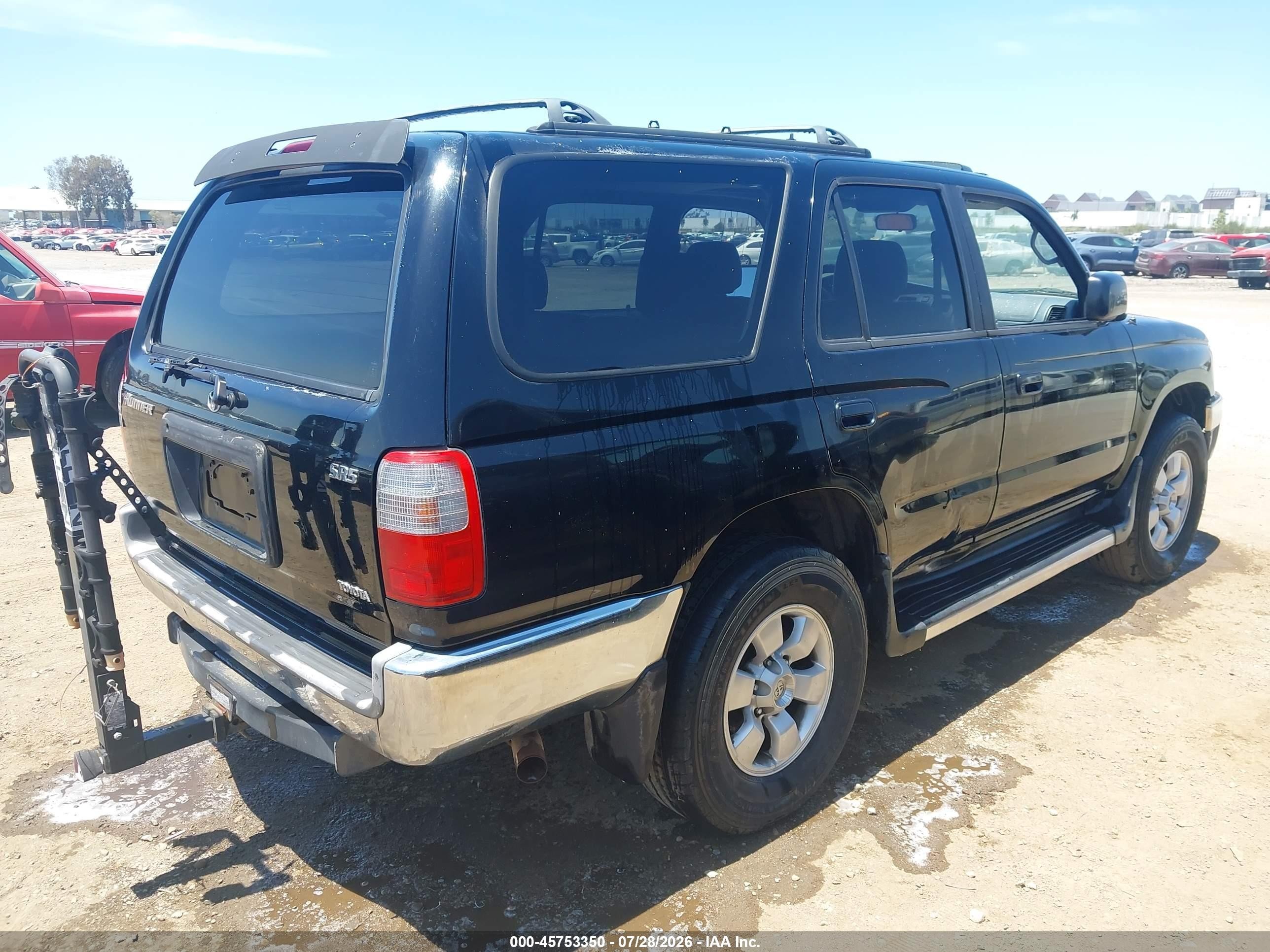 1999 Toyota 4runner Sr5 V6 Черный vin: JT3GN86R7X0107761