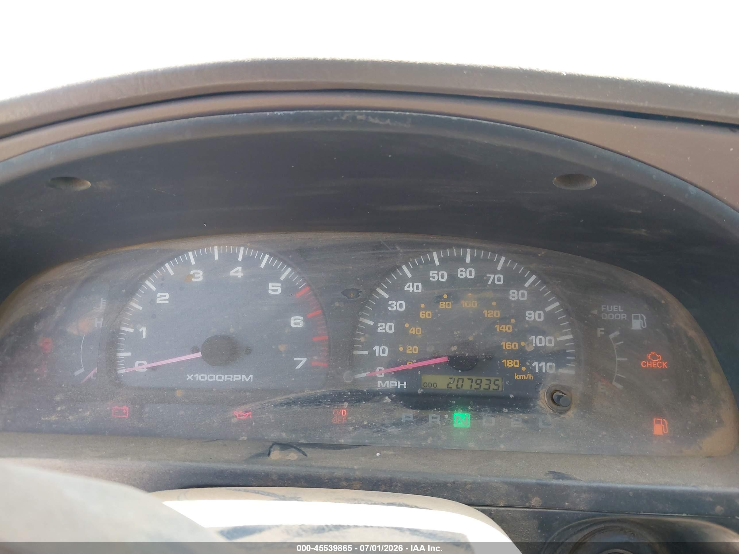 1999 Toyota 4runner Sr5 V6 Зеленый vin: JT3GN86R7X0108084