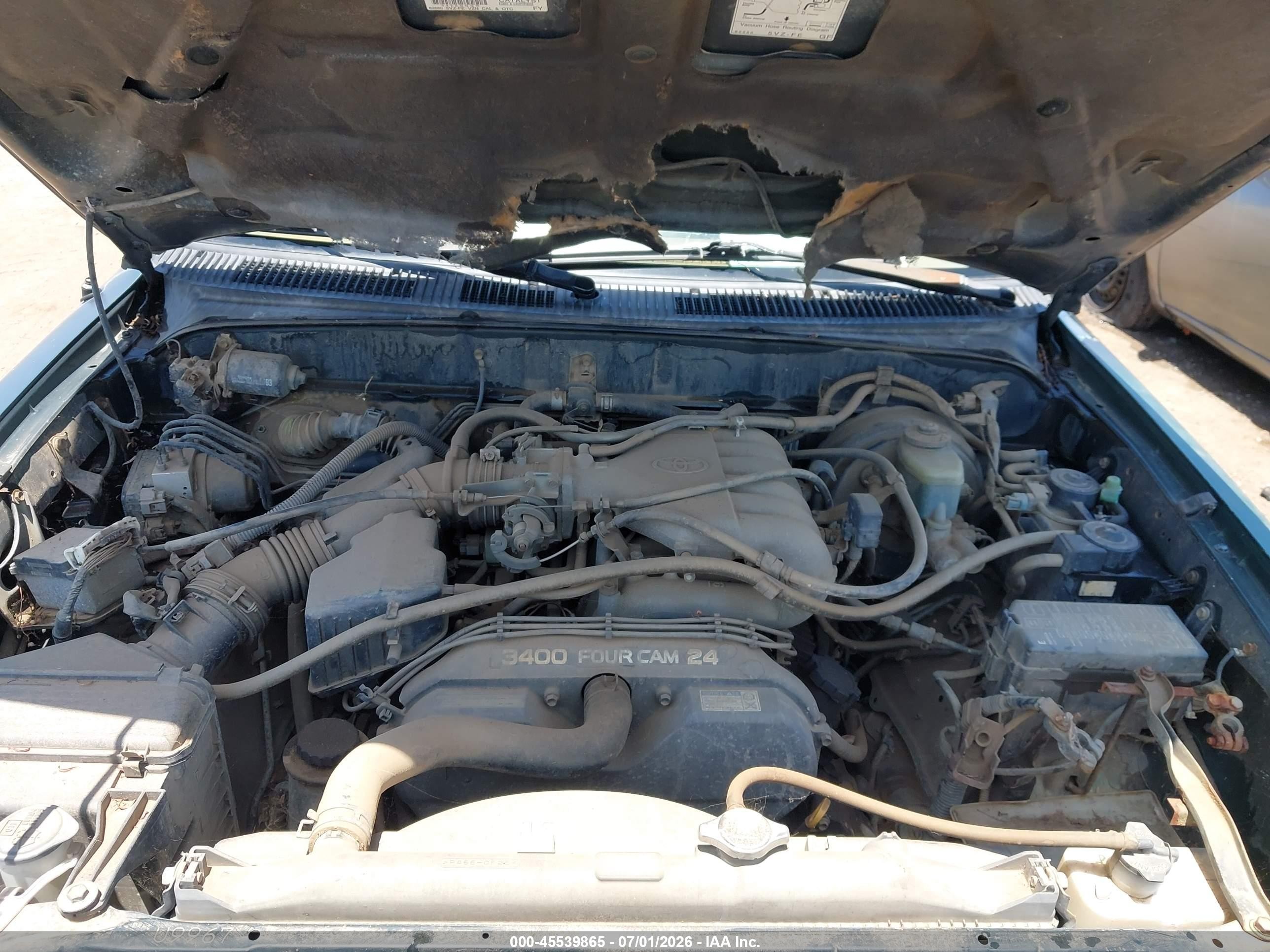 1999 Toyota 4runner Sr5 V6 Зеленый vin: JT3GN86R7X0108084