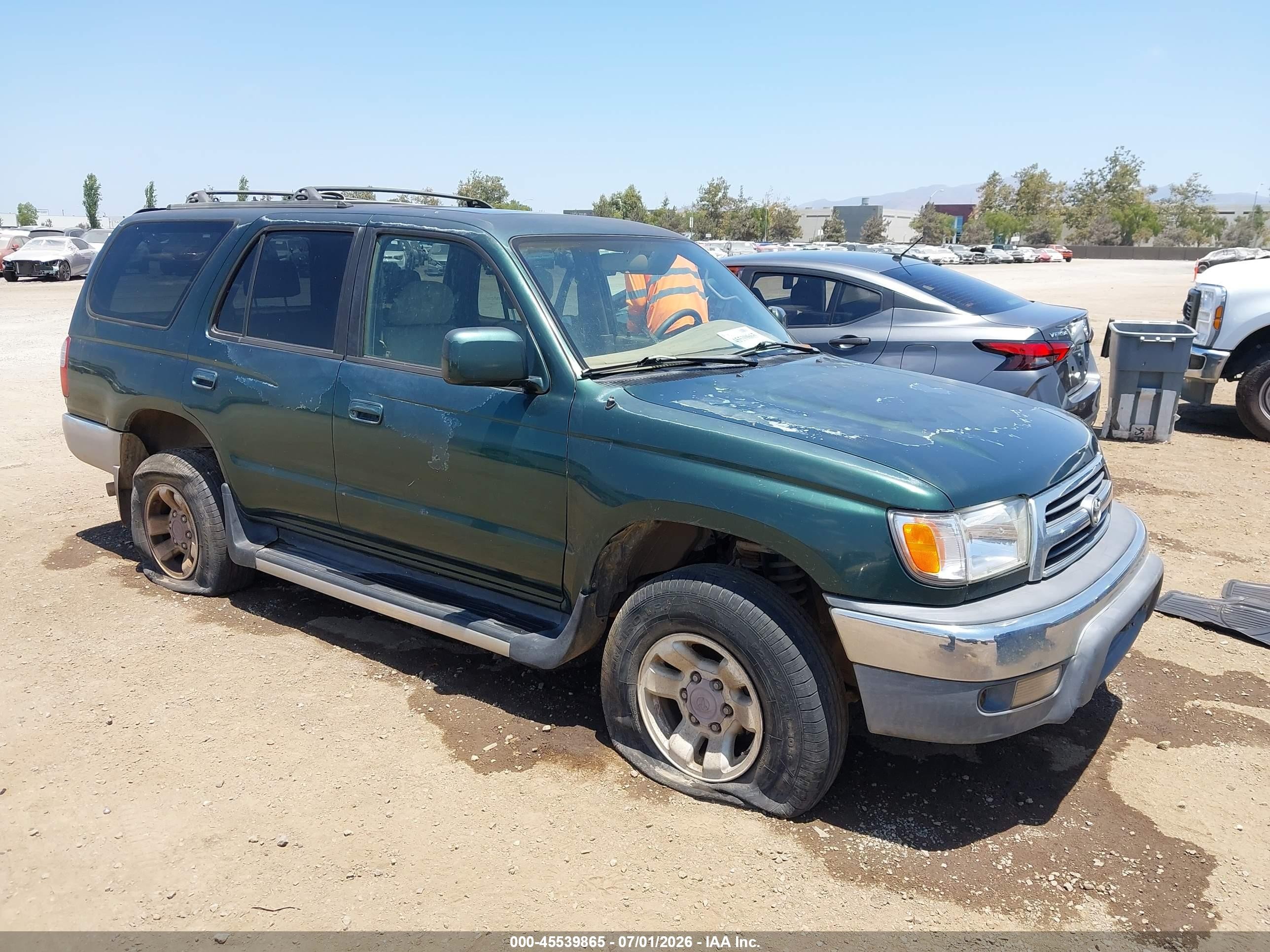 1999 Toyota 4runner Sr5 V6 Зеленый vin: JT3GN86R7X0108084