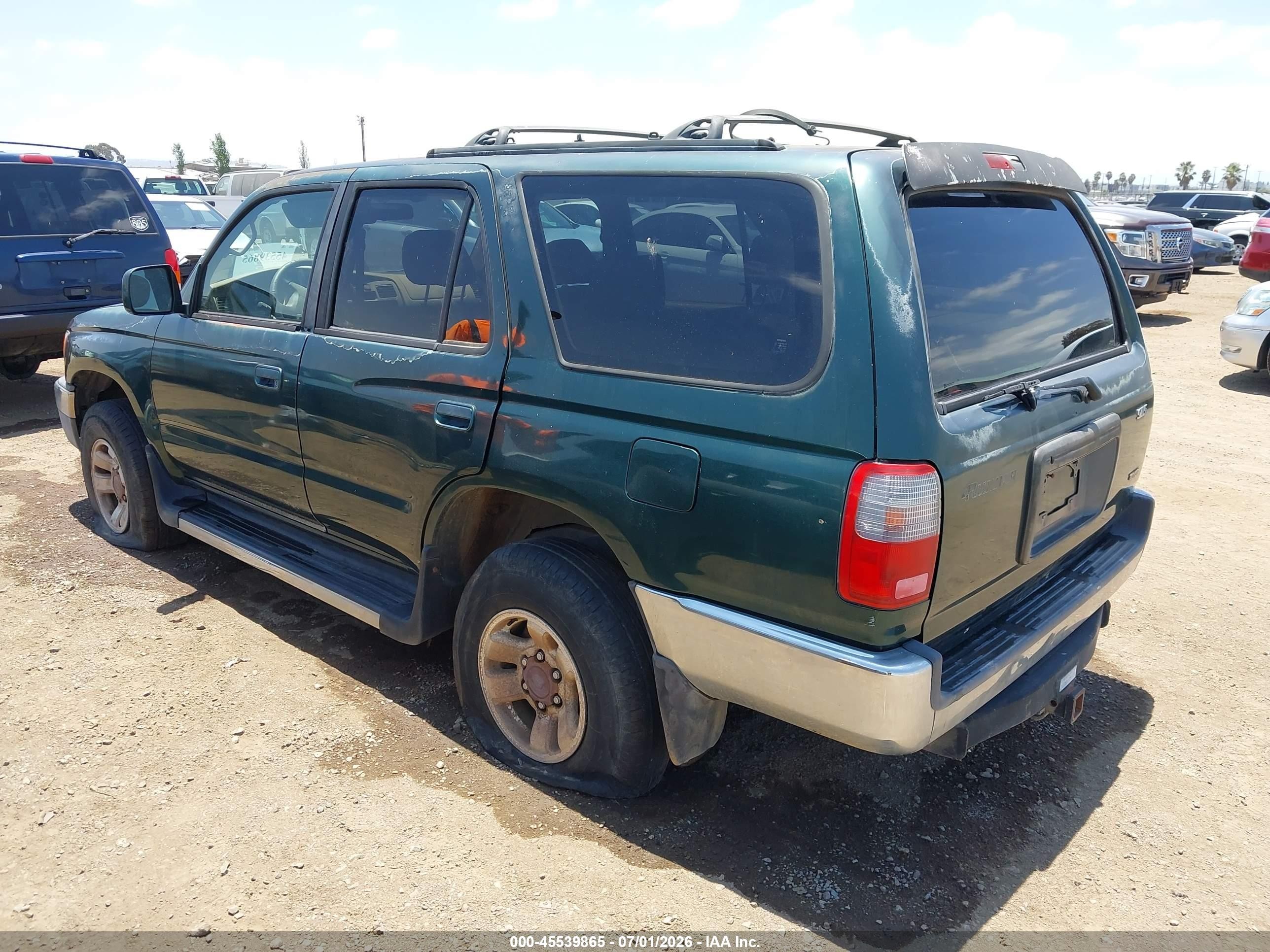 1999 Toyota 4runner Sr5 V6 Зеленый vin: JT3GN86R7X0108084