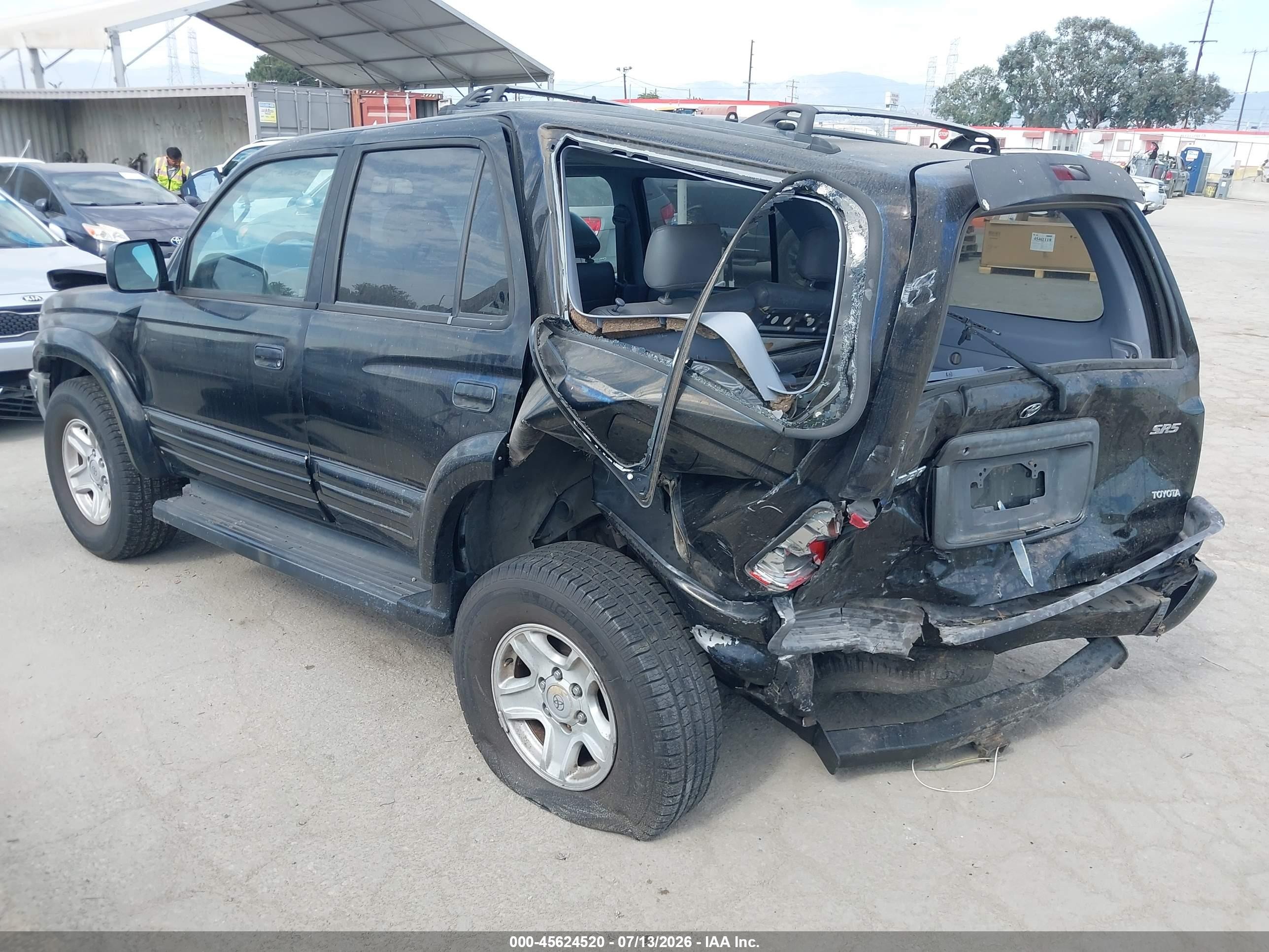 1999 Toyota 4runner Sr5 V6 Black vin: JT3GN86R7X0126827