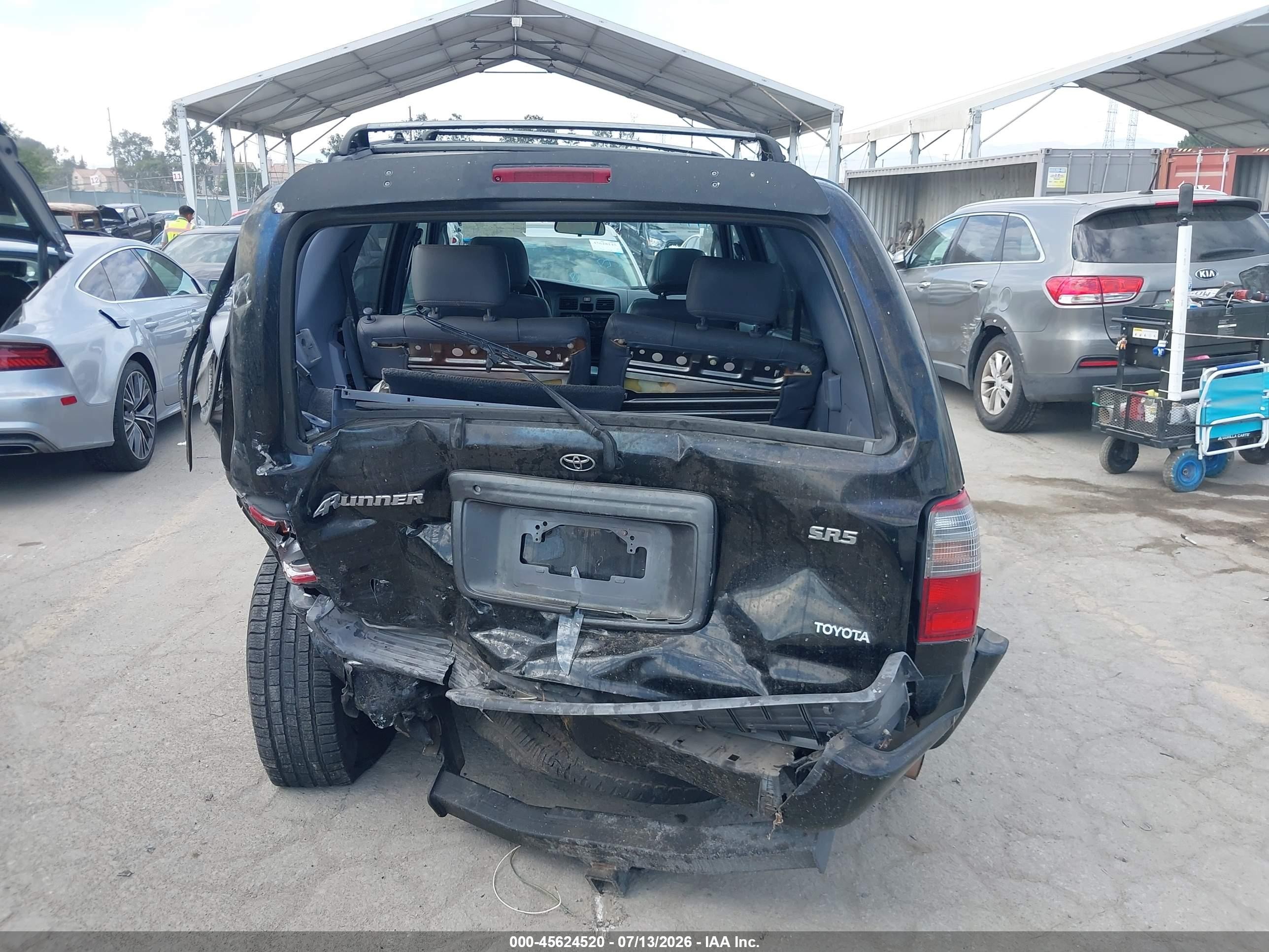 1999 Toyota 4runner Sr5 V6 Black vin: JT3GN86R7X0126827