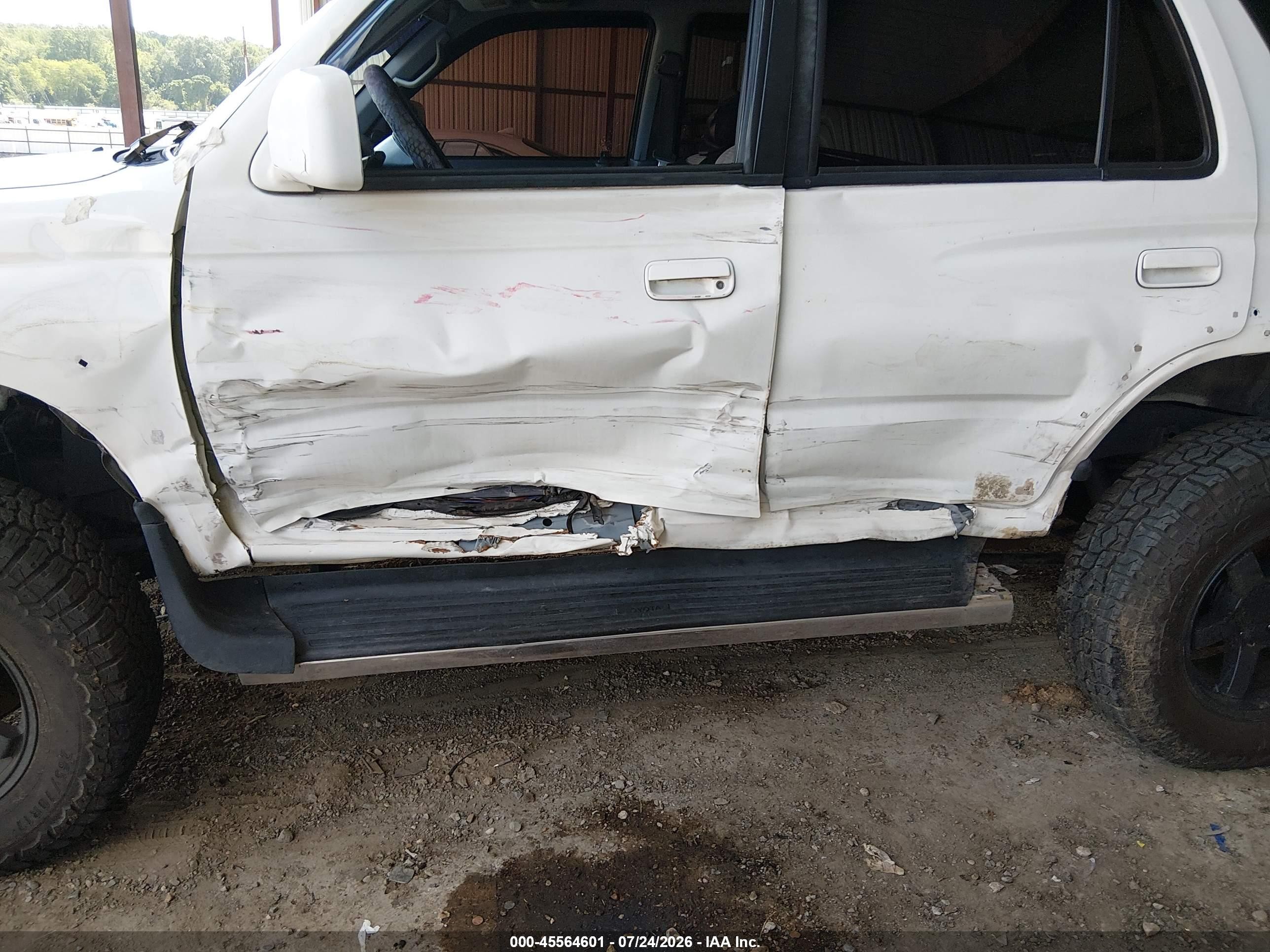 2000 Toyota 4runner Sr5 V6 White vin: JT3GN86R7Y0160784