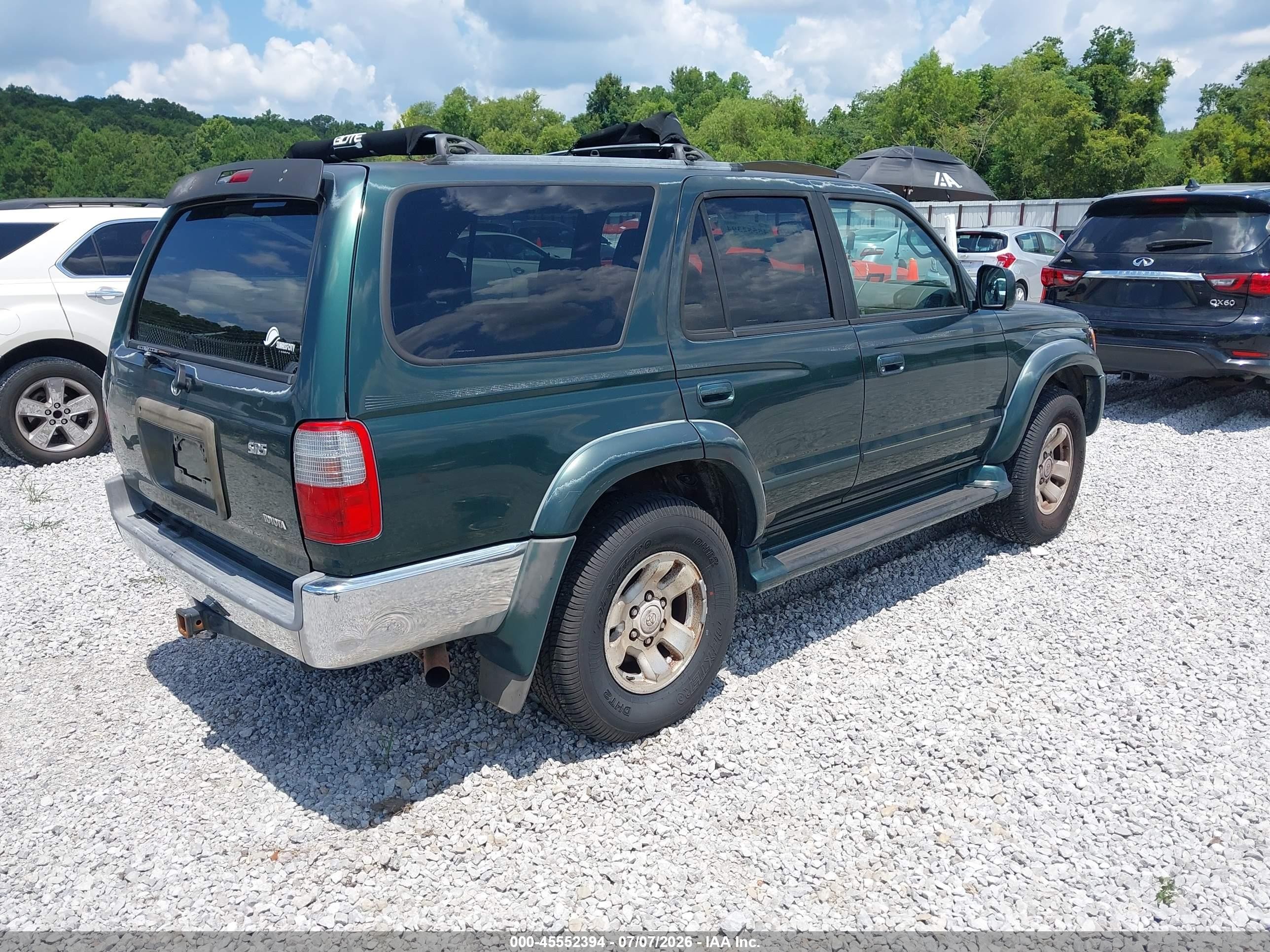 2000 Toyota 4runner Sr5 V6 Green vin: JT3GN86R7Y0168738