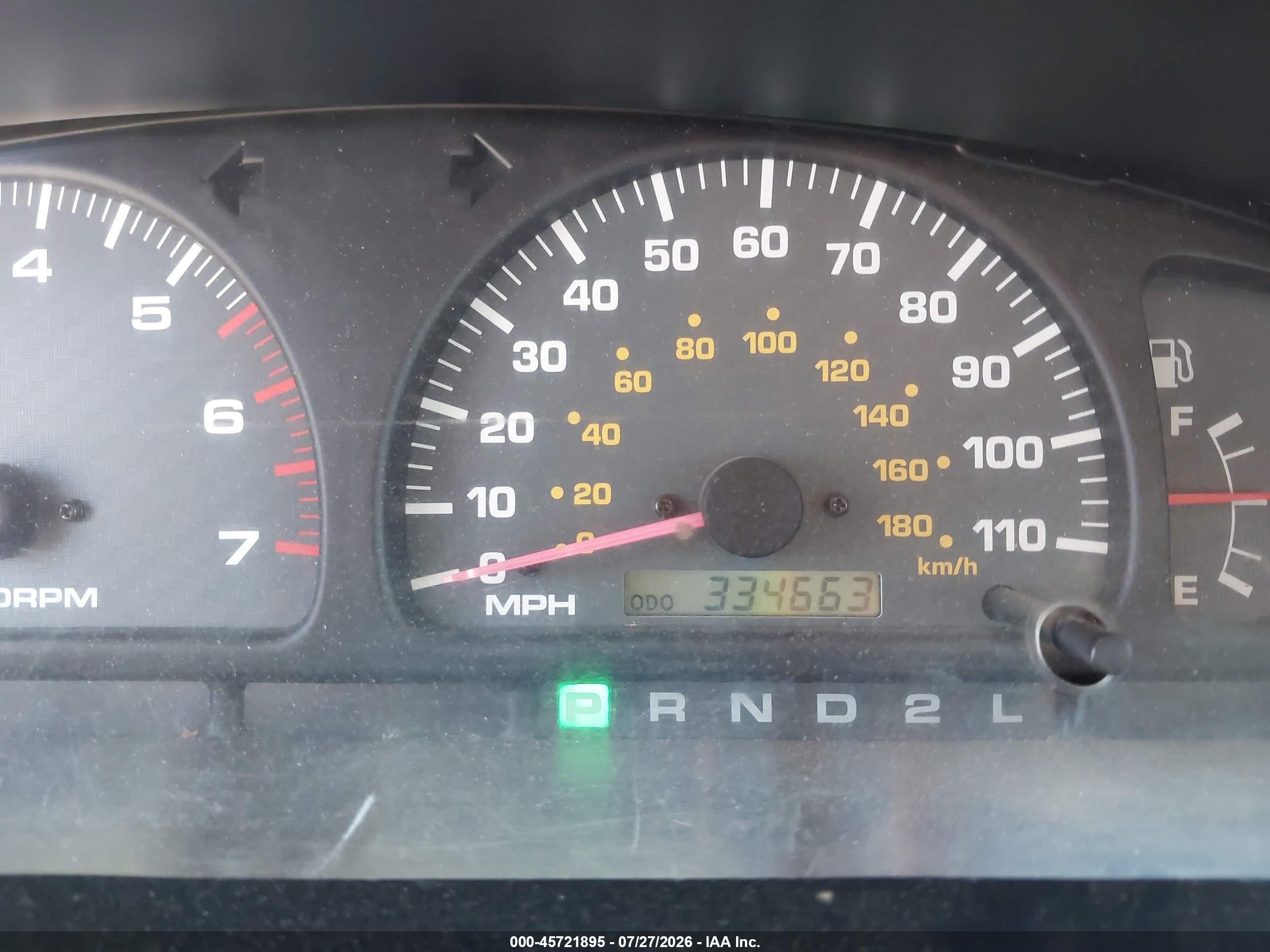 2001 Toyota 4runner Sr5 V6 Champagne vin: JT3GN86R810218844