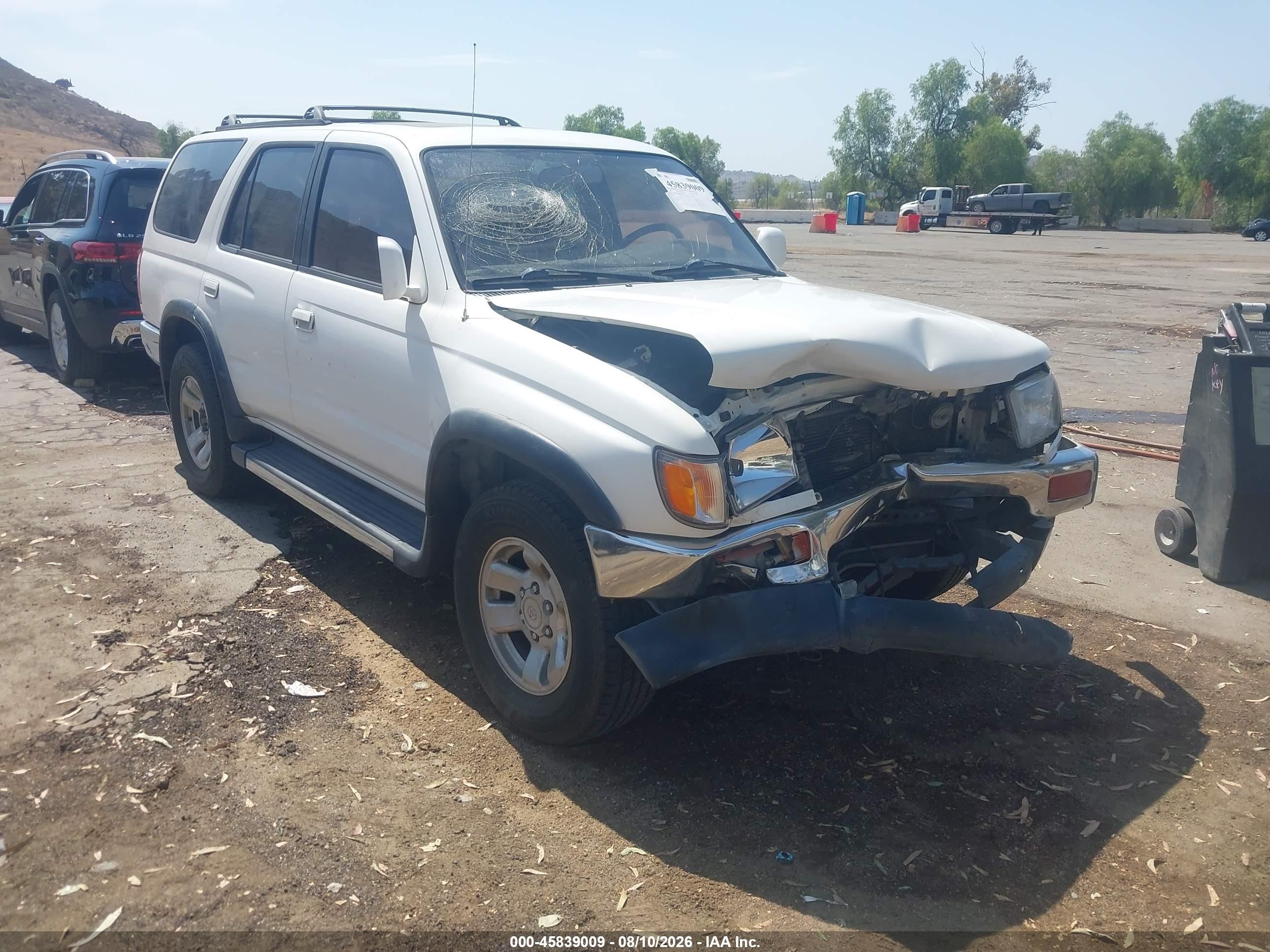 1997 Toyota 4runner Sr5 V6 White vin: JT3GN86R8V0040407