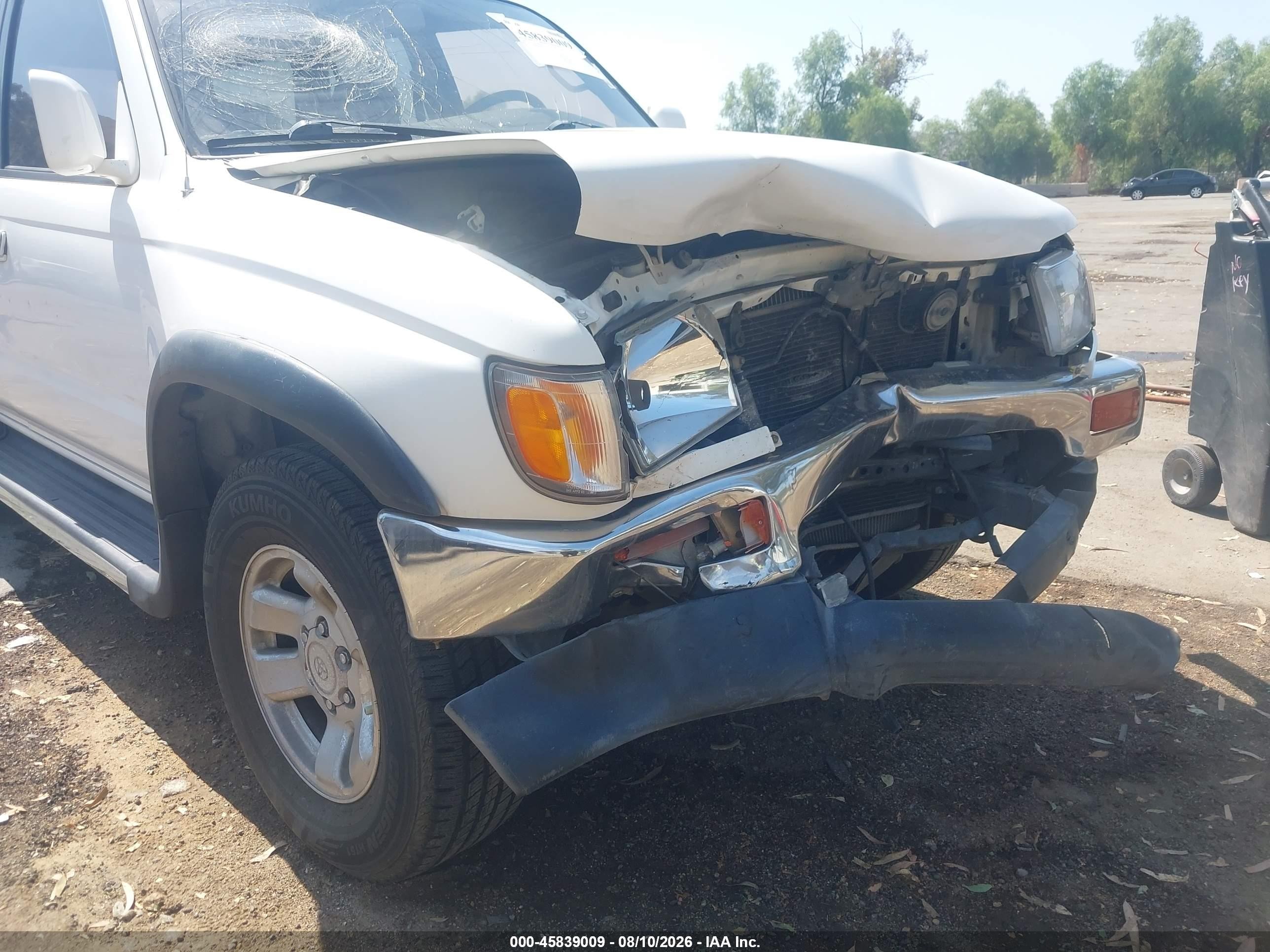 1997 Toyota 4runner Sr5 V6 White vin: JT3GN86R8V0040407