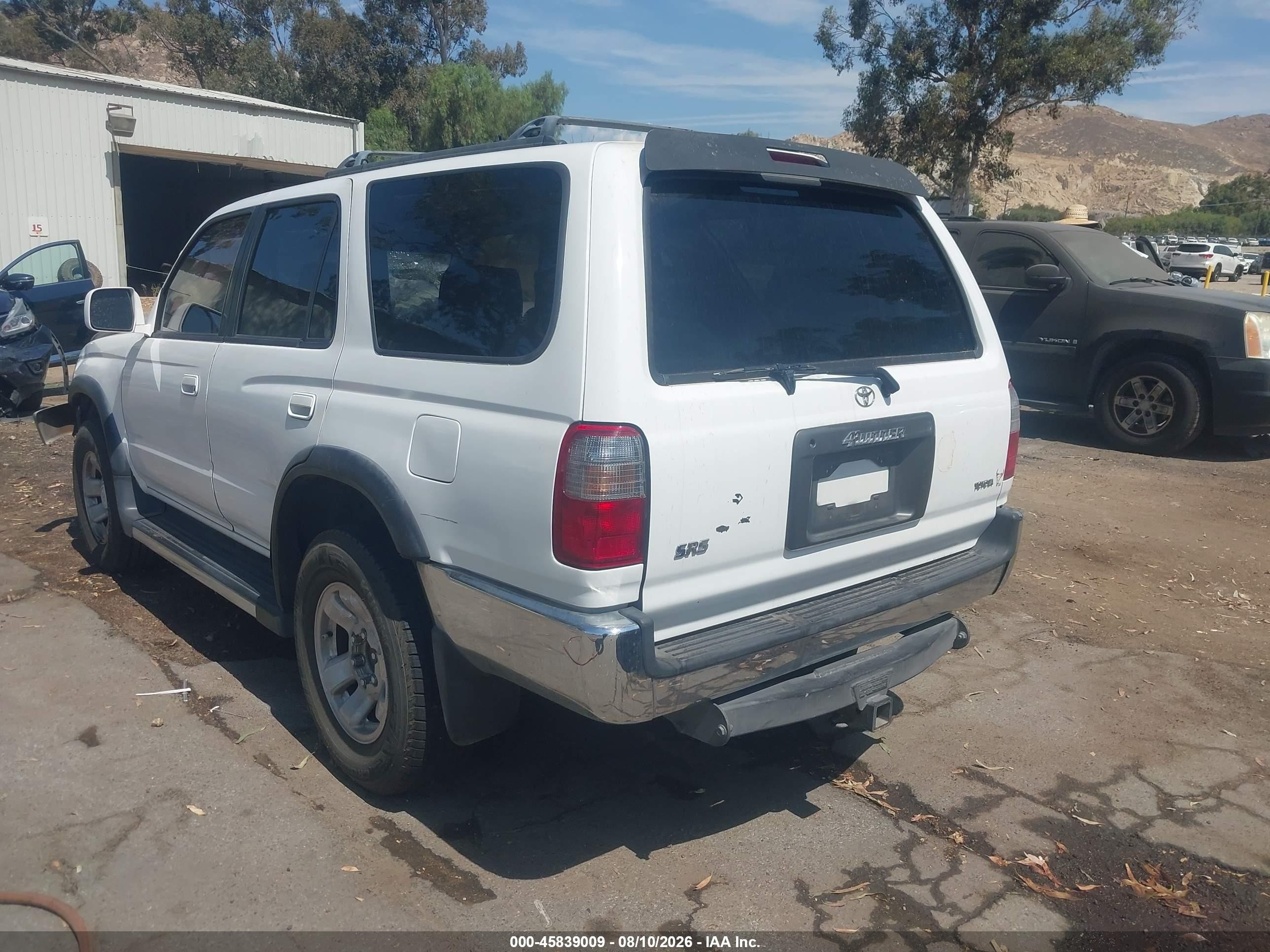 1997 Toyota 4runner Sr5 V6 White vin: JT3GN86R8V0040407