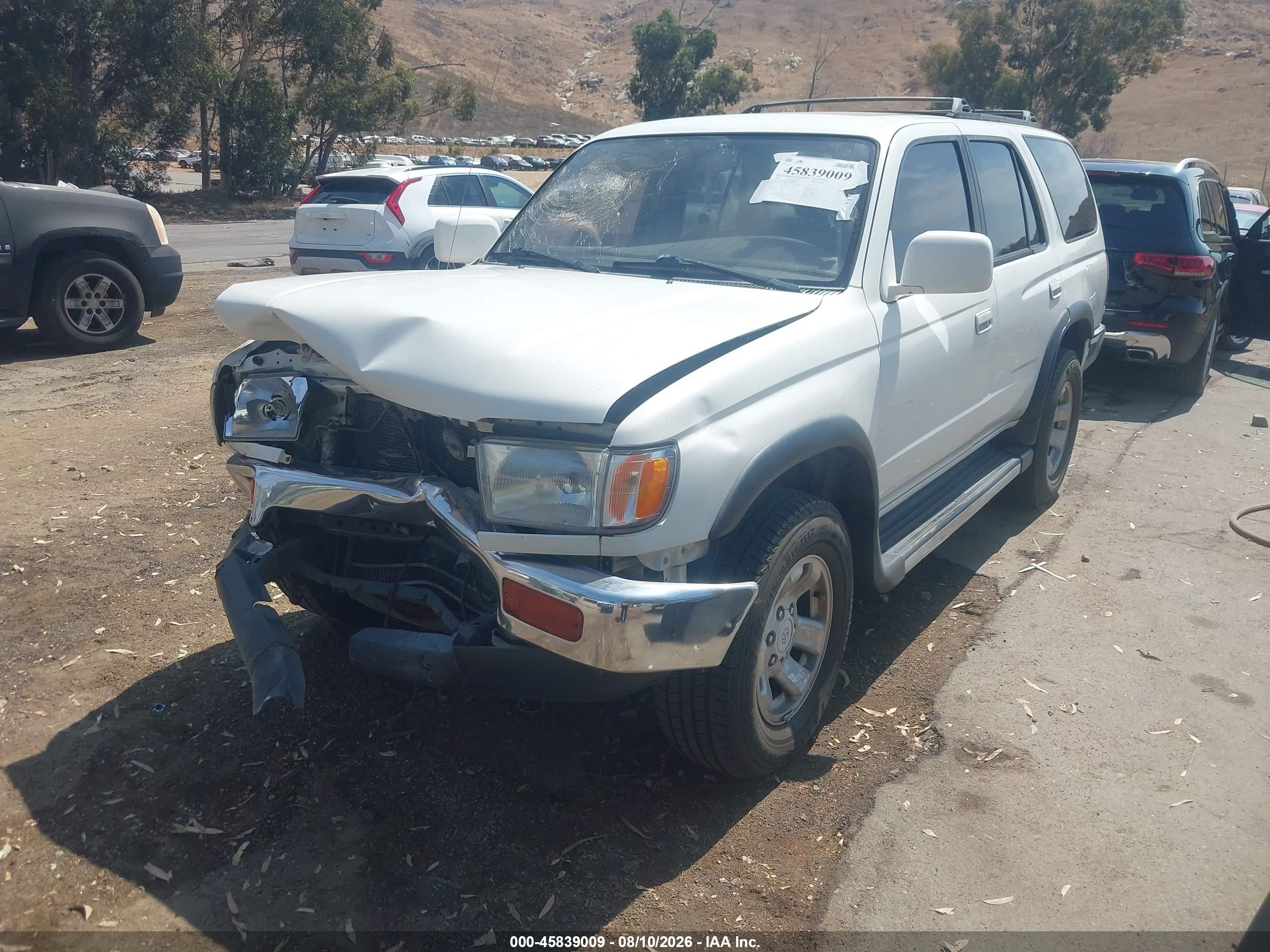 1997 Toyota 4runner Sr5 V6 White vin: JT3GN86R8V0040407