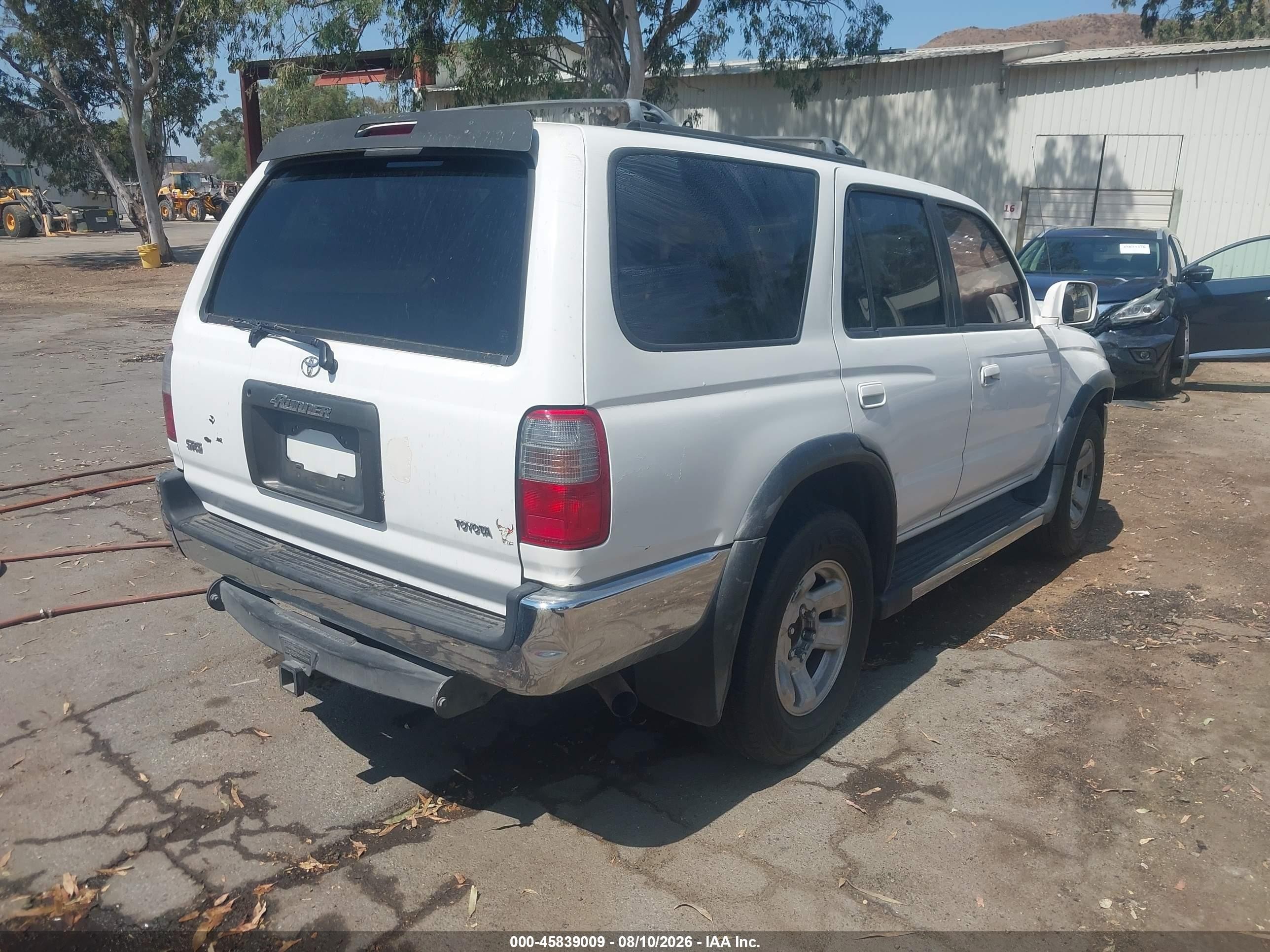 1997 Toyota 4runner Sr5 V6 White vin: JT3GN86R8V0040407
