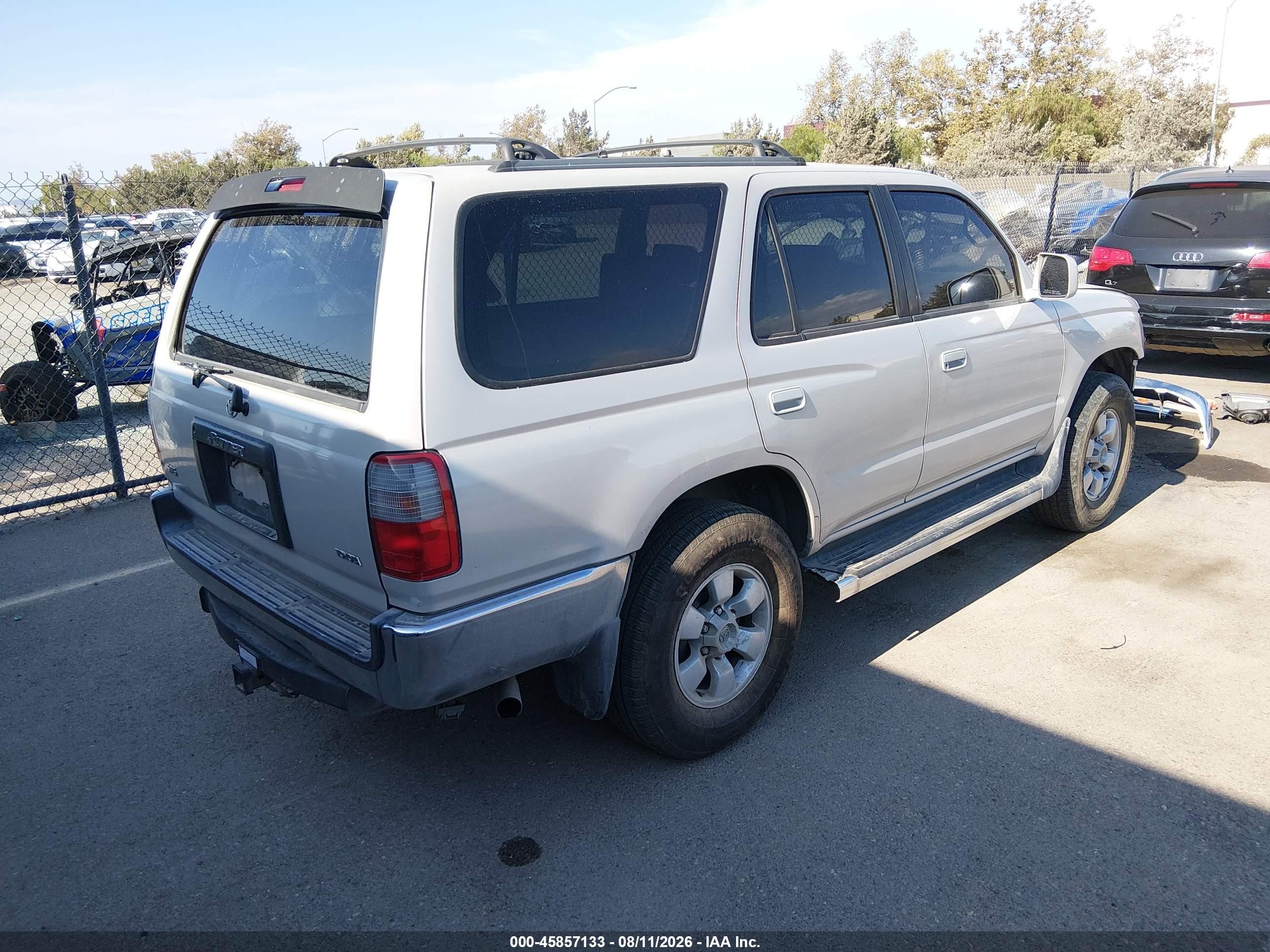 1998 Toyota 4runner Sr5 V6 Silver vin: JT3GN86R8W0080424