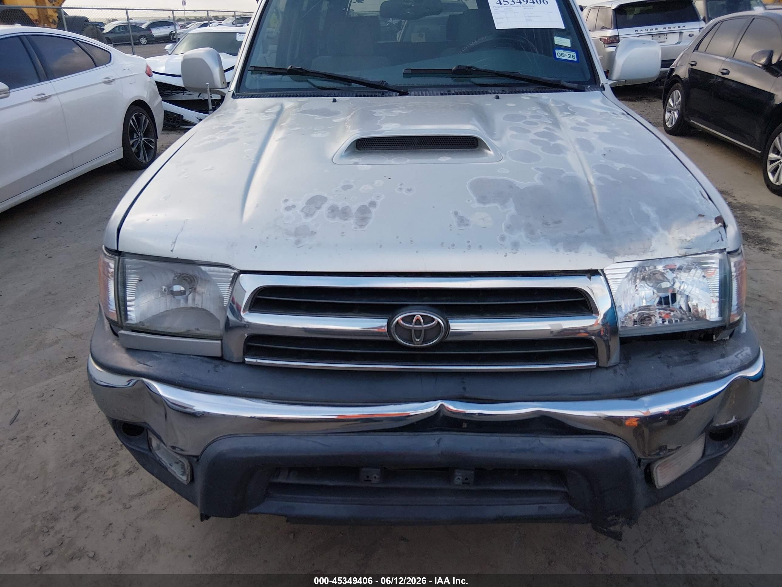 2000 Toyota 4runner Sr5 V6 Silver vin: JT3GN86R8Y0162902