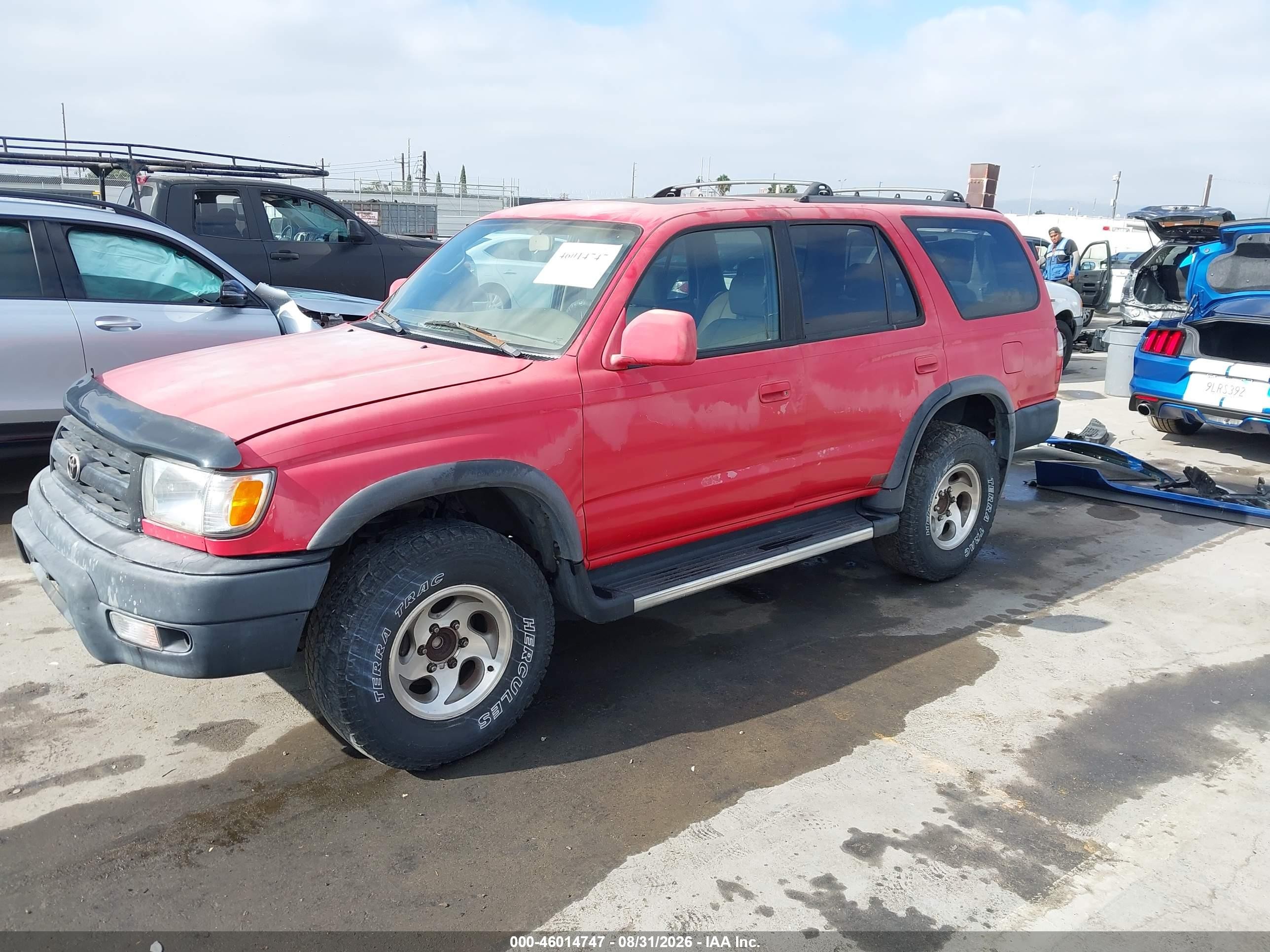 2000 Toyota 4runner Sr5 V6 Red vin: JT3GN86R8Y0169543