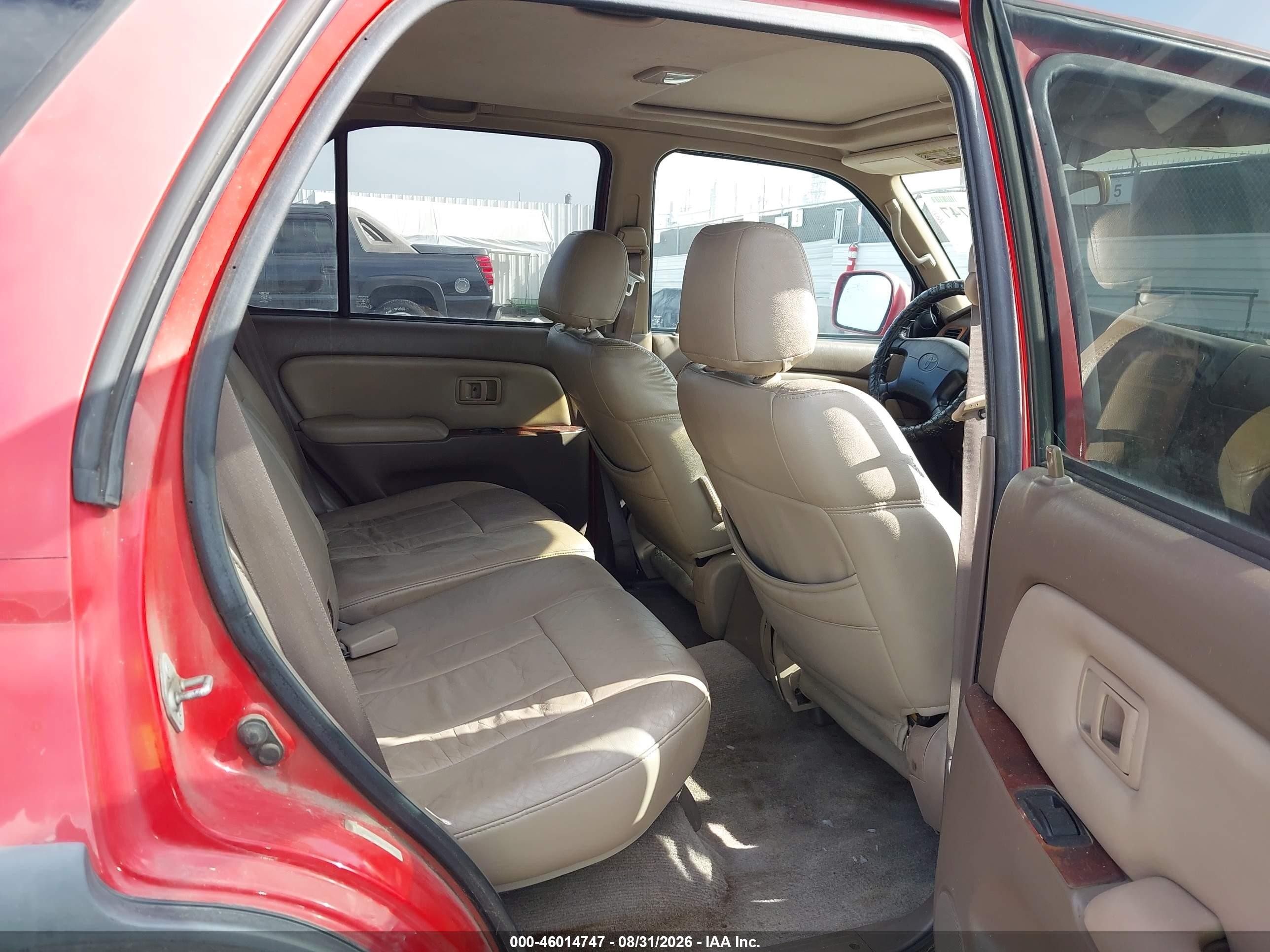 2000 Toyota 4runner Sr5 V6 Red vin: JT3GN86R8Y0169543