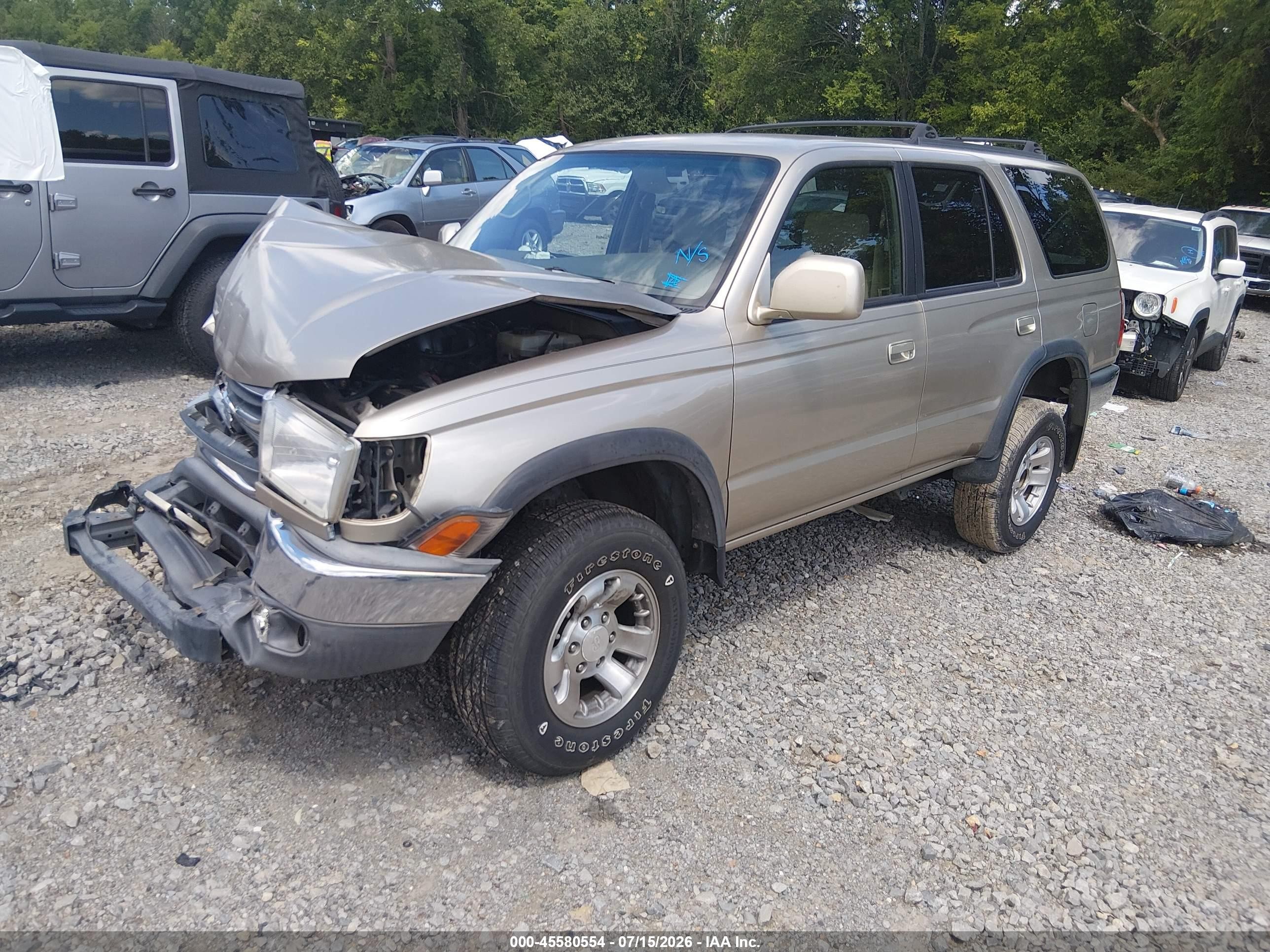 2001 Toyota 4runner Sr5 V6 Gold vin: JT3GN86R910201146