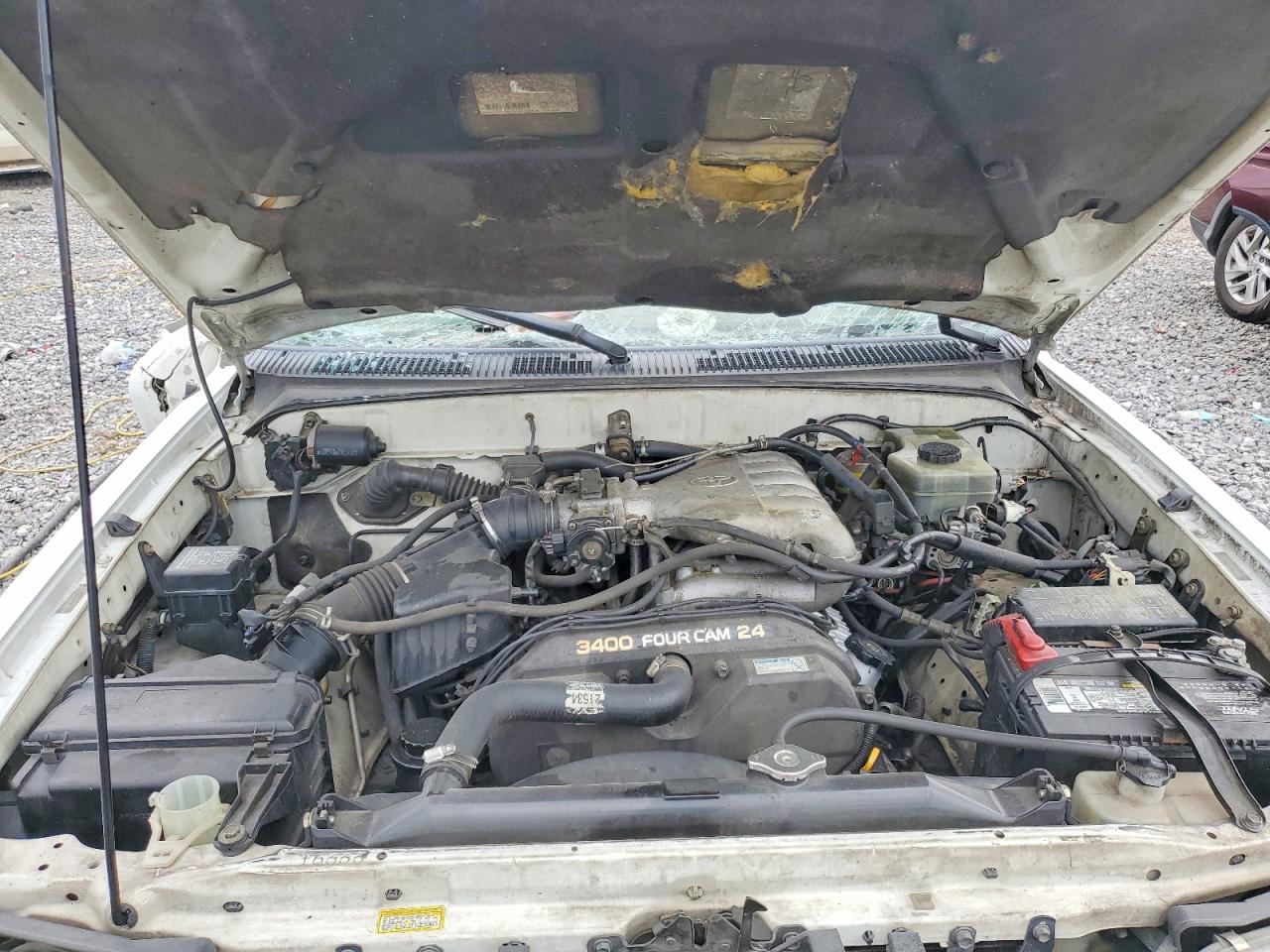 2001 Toyota 4runner Sr5 White vin: JT3GN86R910202636