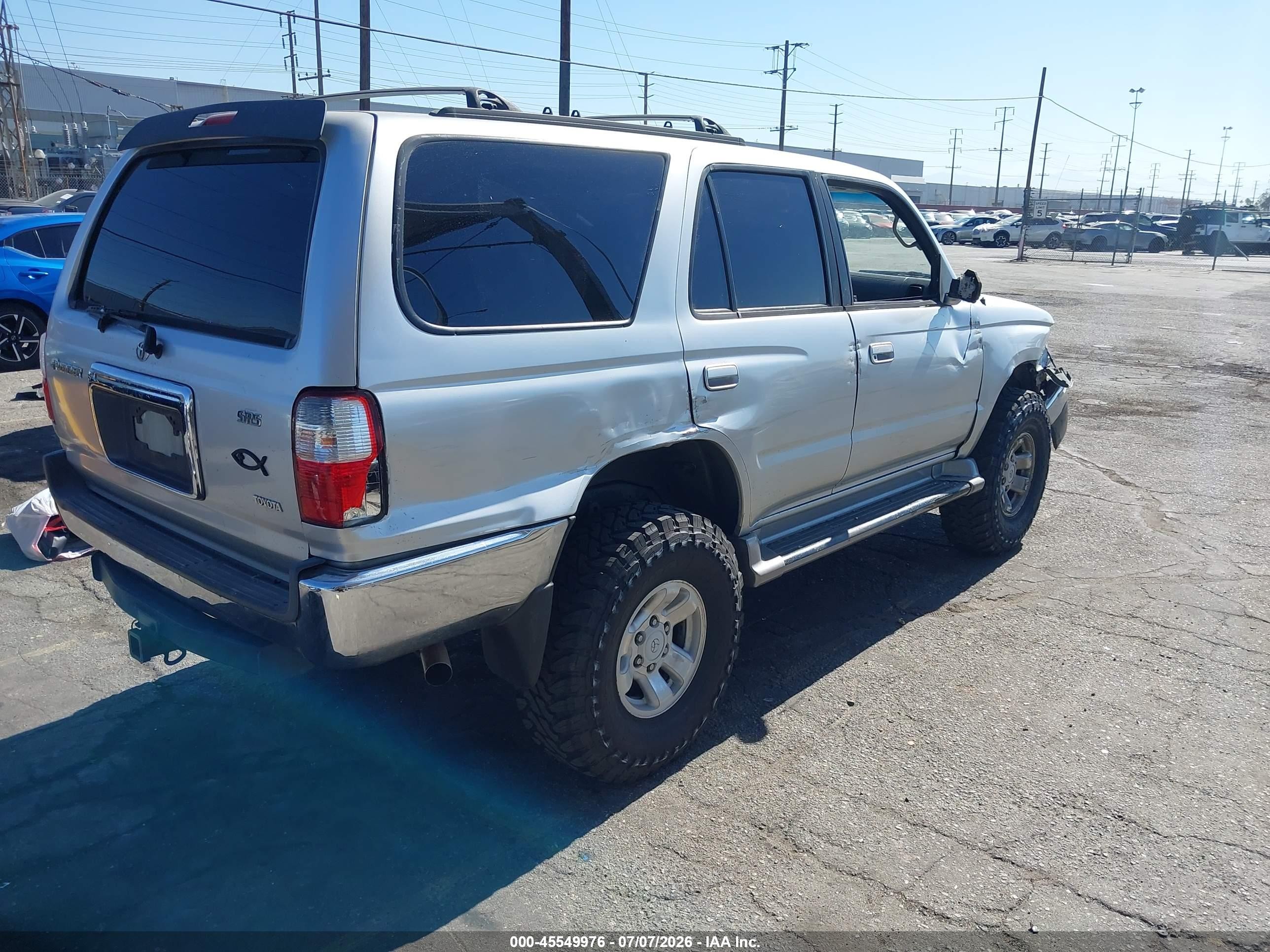 2002 Toyota 4runner Sr5 V6 Silver vin: JT3GN86R920243981