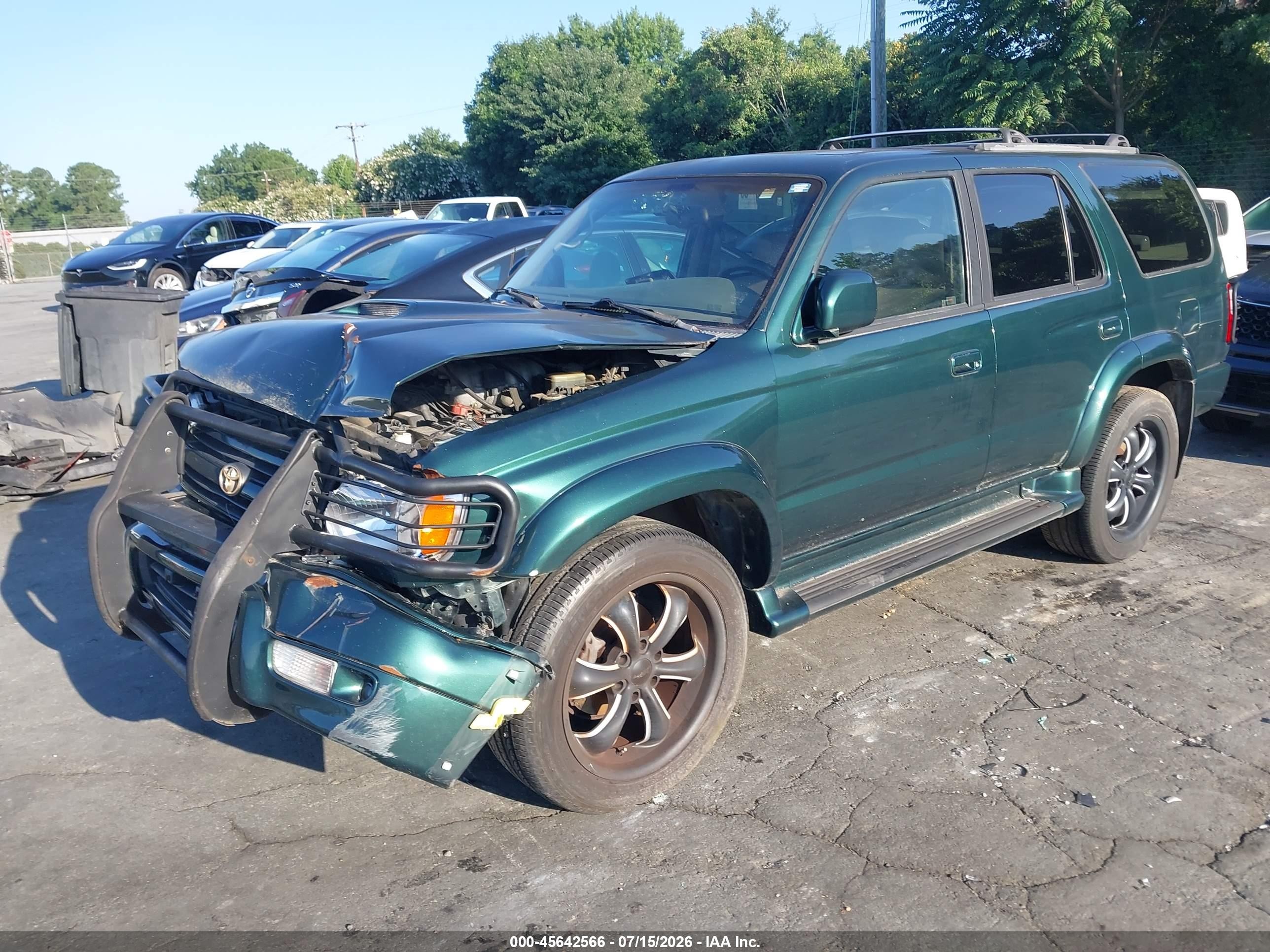 2000 Toyota 4runner Sr5 V6 Green vin: JT3GN86R9Y0161791