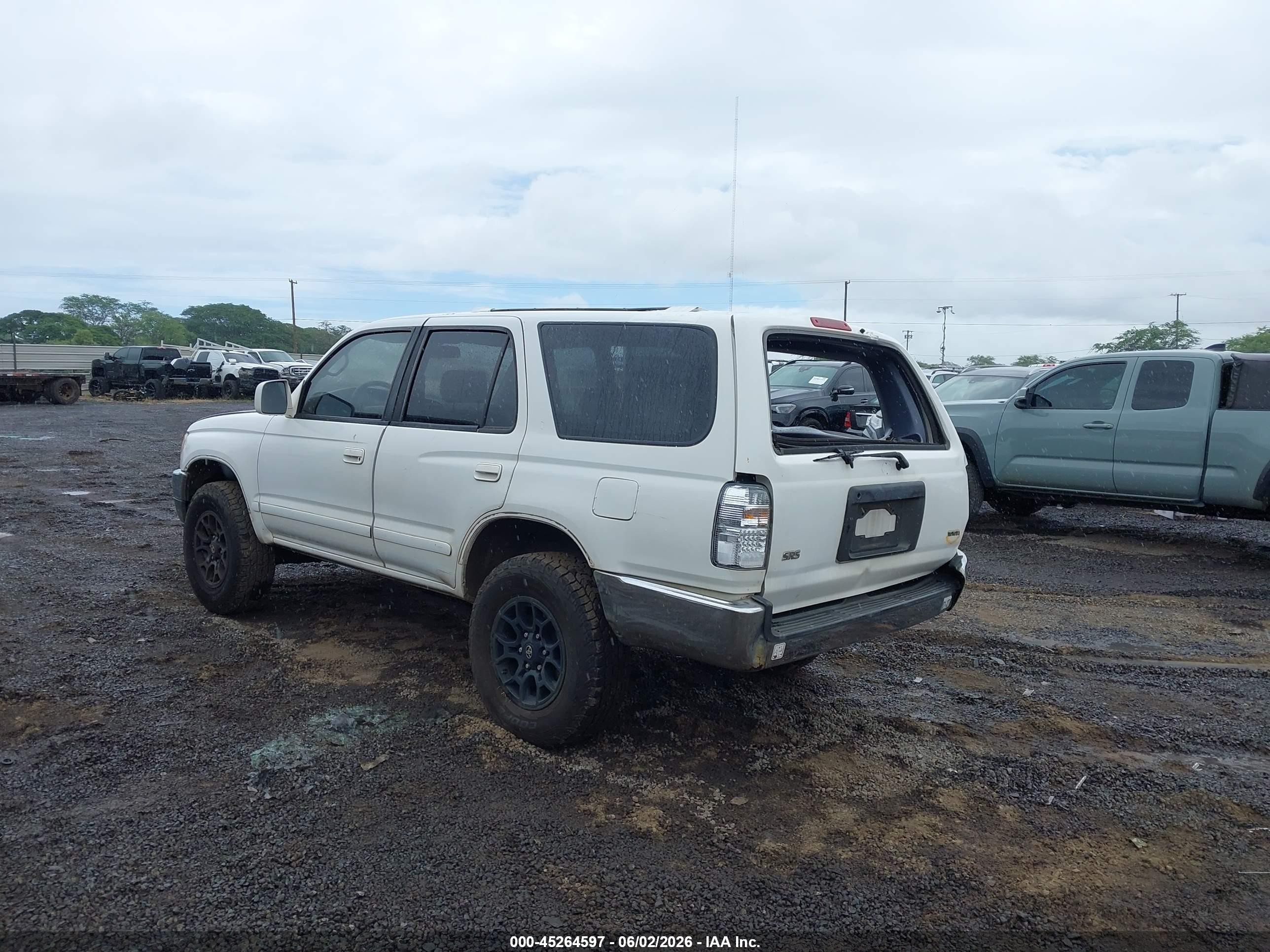 1996 Toyota 4runner Sr5 White vin: JT3GN86RXT0007180