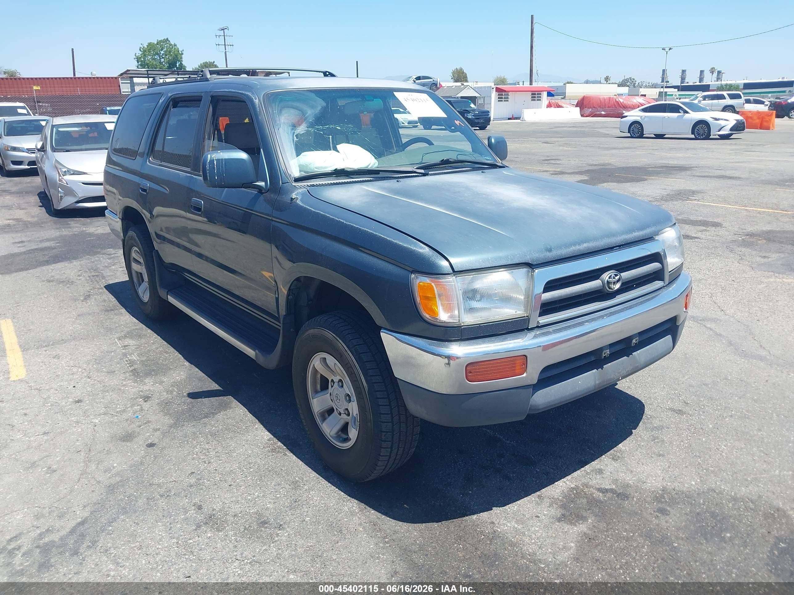 1998 Toyota 4runner Sr5 V6 Green vin: JT3GN86RXW0081073