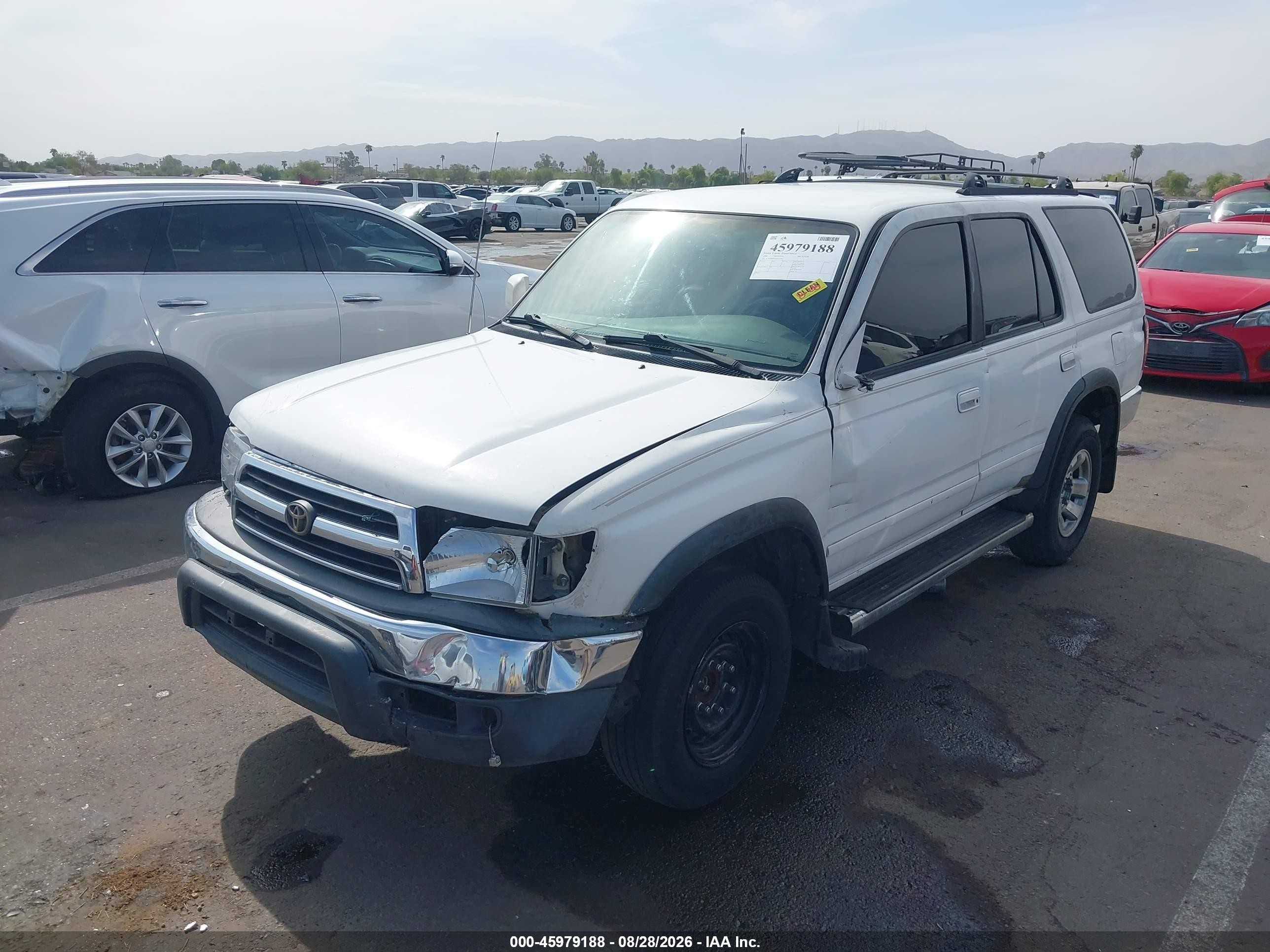 1999 Toyota 4runner Sr5 V6 White vin: JT3GN86RXX0124554