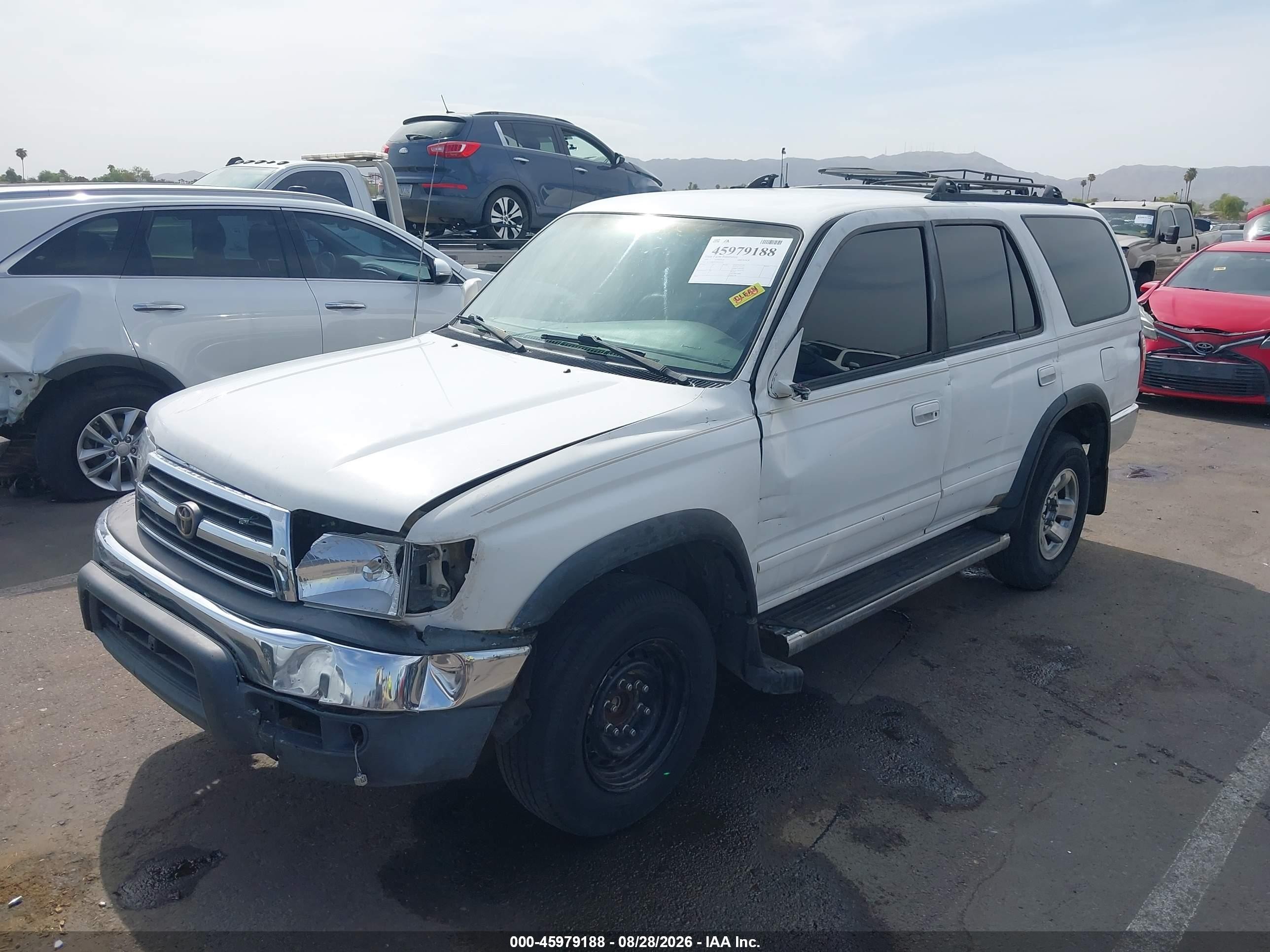 1999 Toyota 4runner Sr5 V6 White vin: JT3GN86RXX0124554