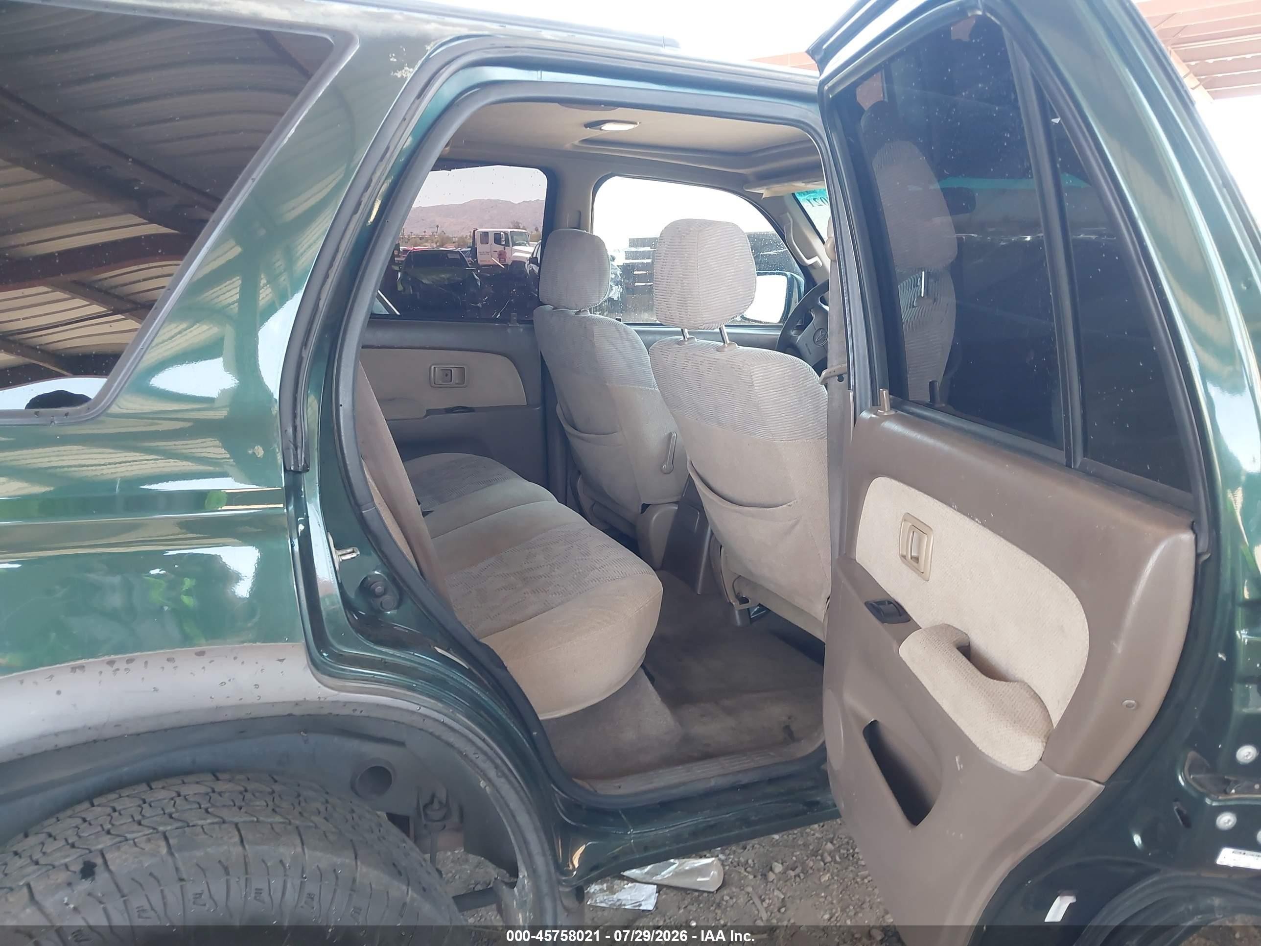1999 Toyota 4runner Sr5 V6 Зеленый vin: JT3GN86RXX0133254
