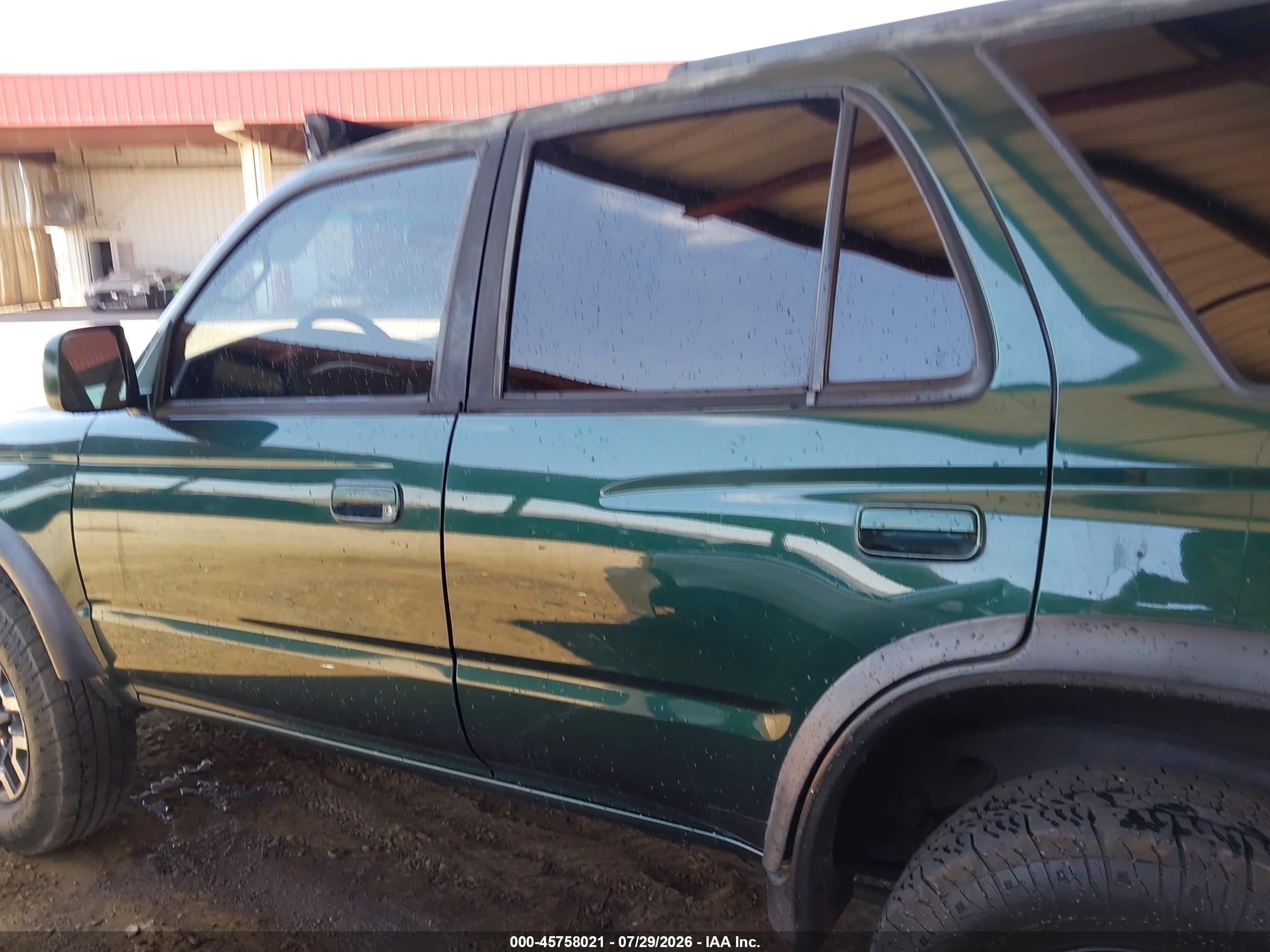 1999 Toyota 4runner Sr5 V6 Зеленый vin: JT3GN86RXX0133254