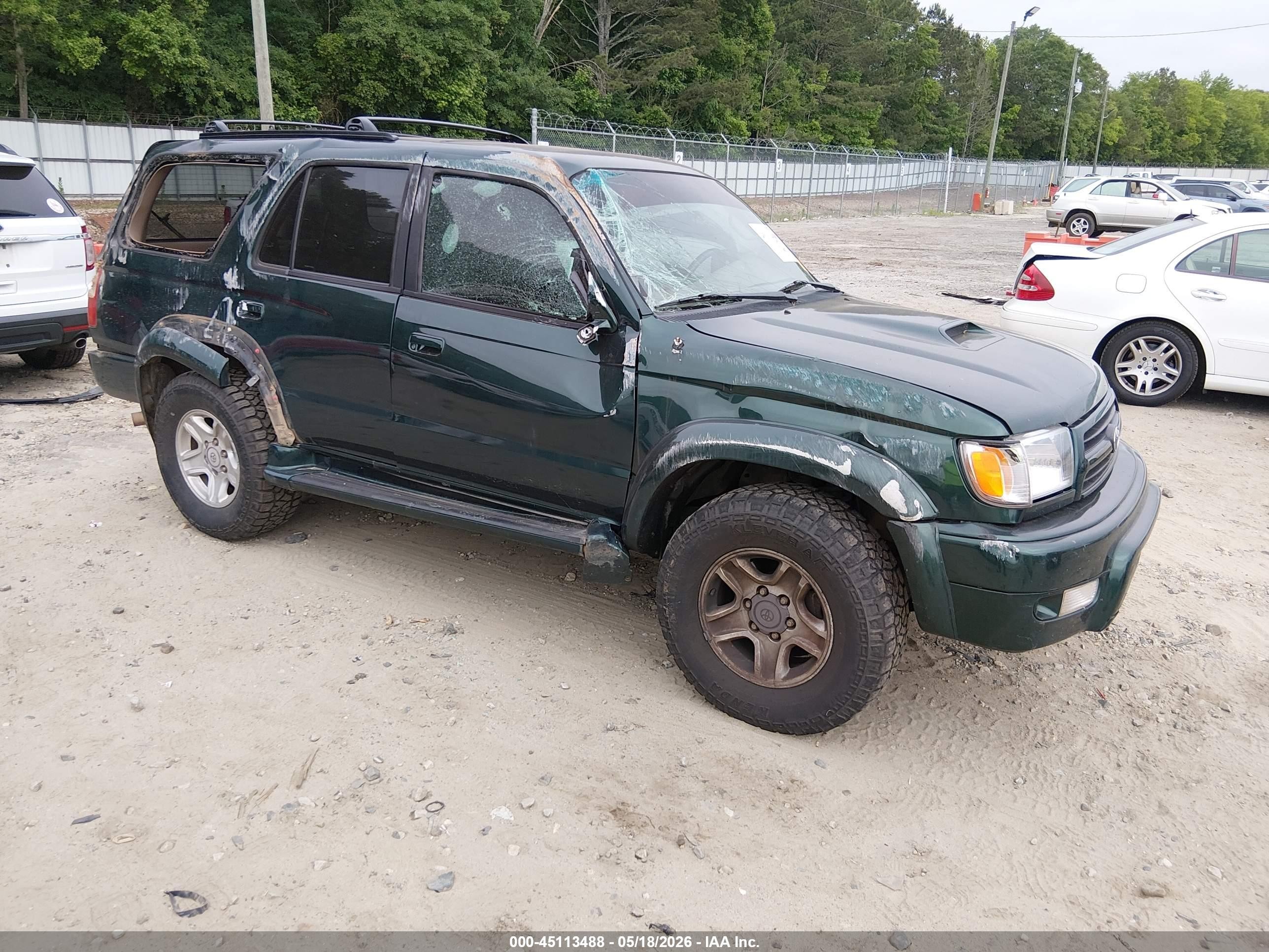 2000 Toyota 4runner Sr5 V6 Green vin: JT3GN86RXY0135927