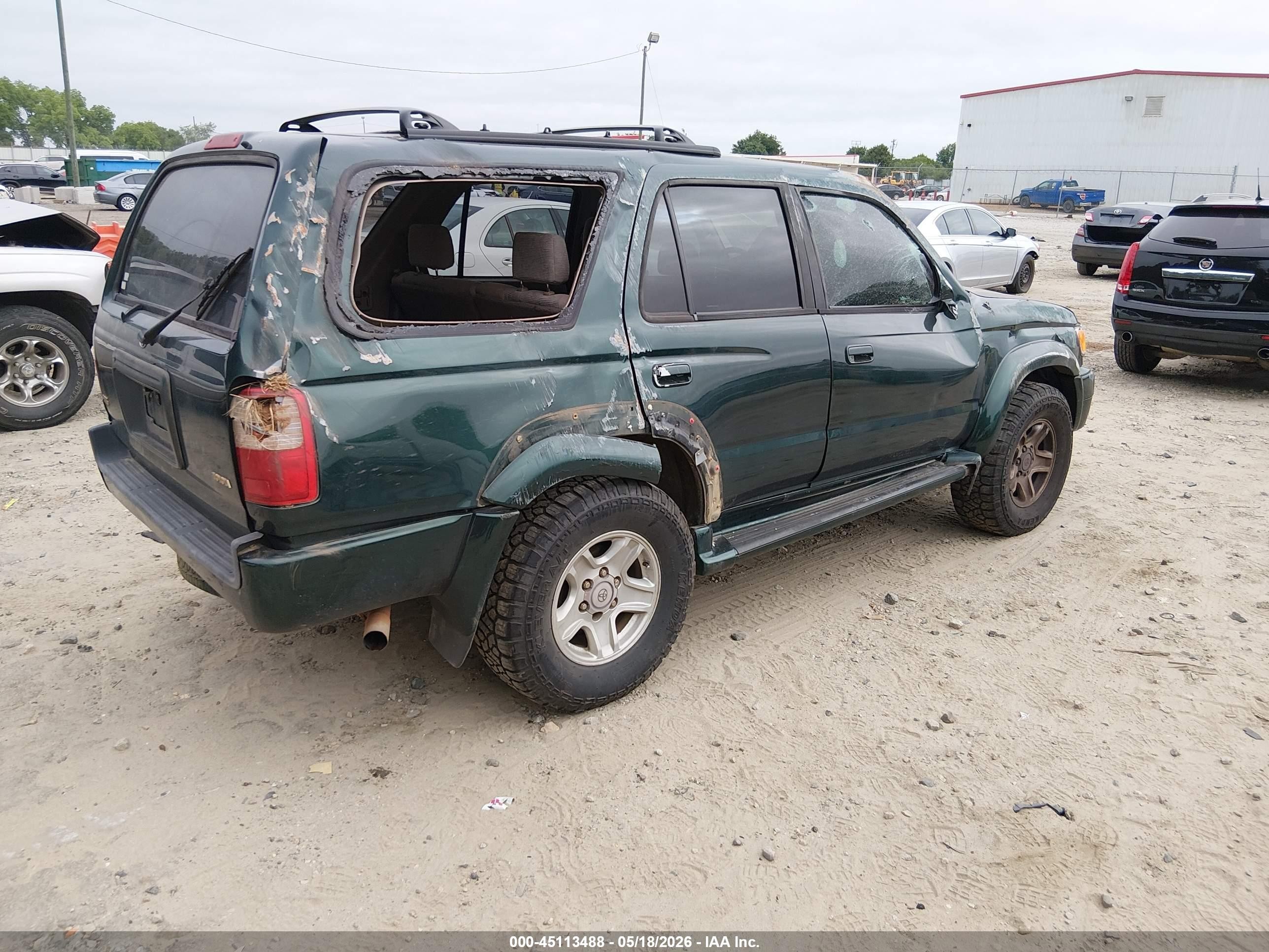 2000 Toyota 4runner Sr5 V6 Green vin: JT3GN86RXY0135927