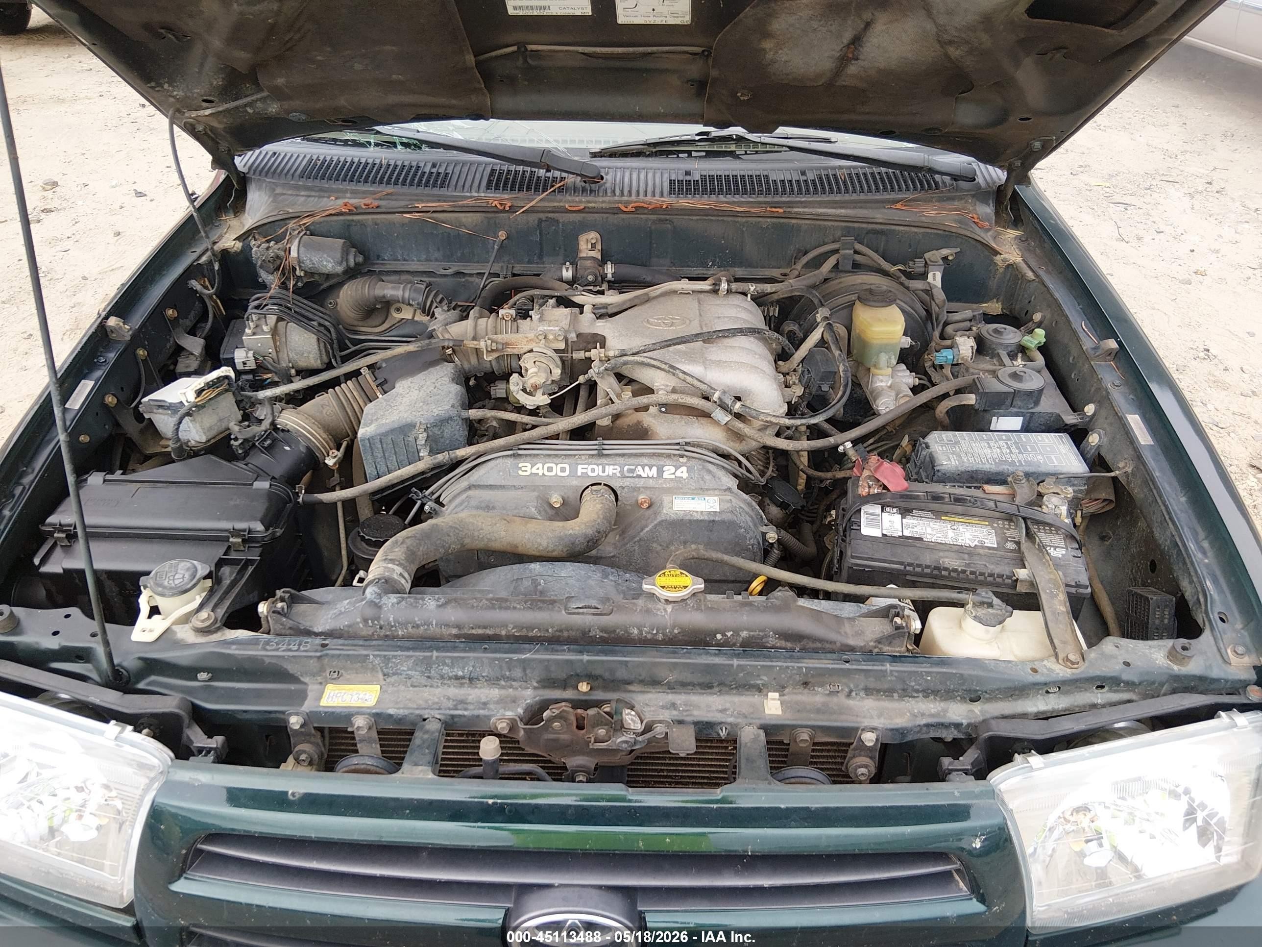 2000 Toyota 4runner Sr5 V6 Green vin: JT3GN86RXY0135927