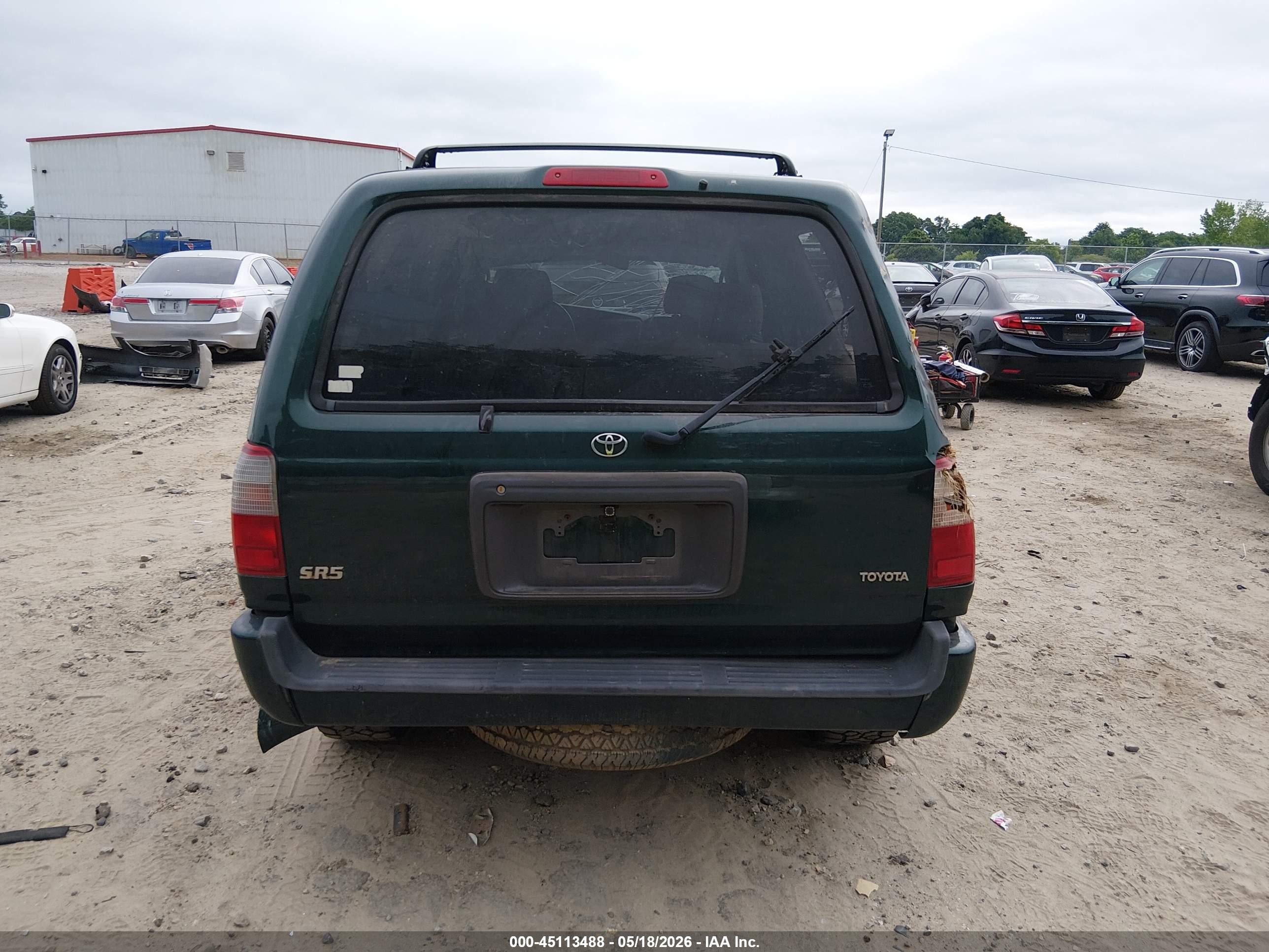 2000 Toyota 4runner Sr5 V6 Green vin: JT3GN86RXY0135927