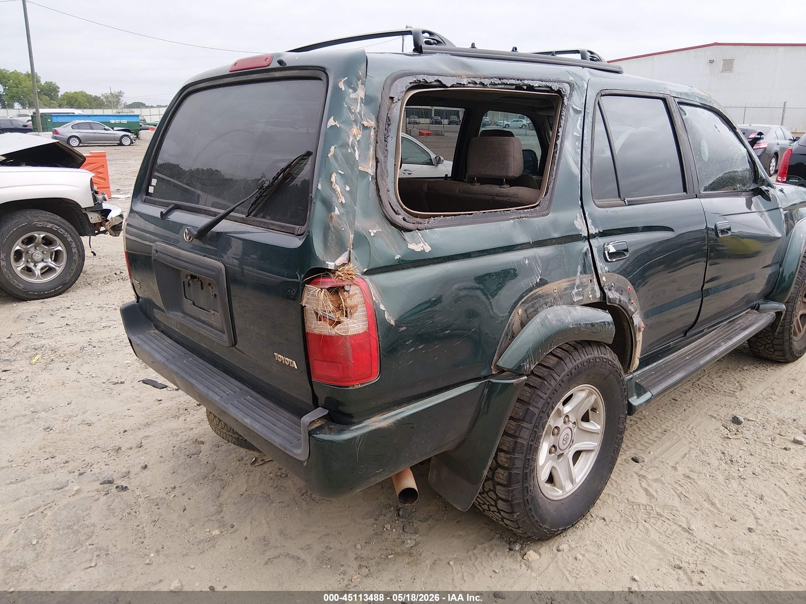2000 Toyota 4runner Sr5 V6 Green vin: JT3GN86RXY0135927