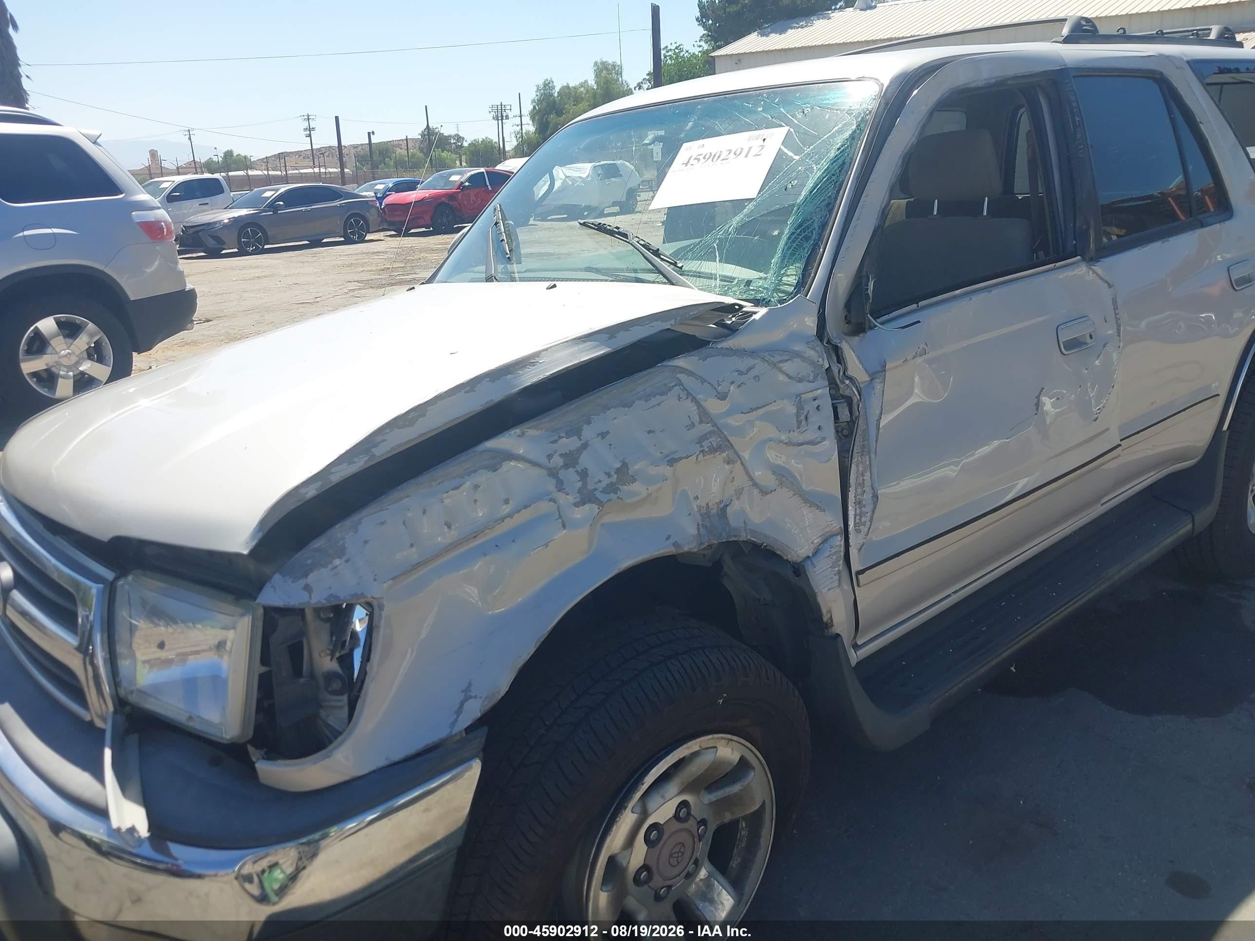 2000 Toyota 4runner Sr5 V6 Silver vin: JT3GN86RXY0163131