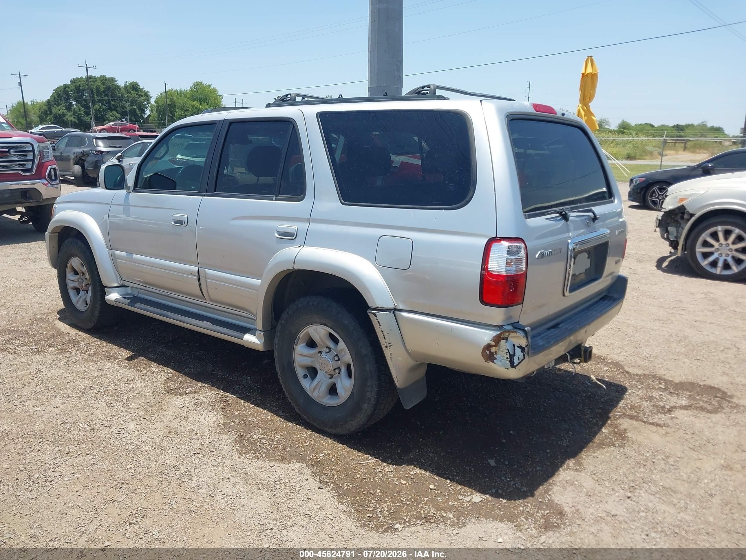 2002 Toyota 4runner Limited V6 Silver vin: JT3GN87R020242412