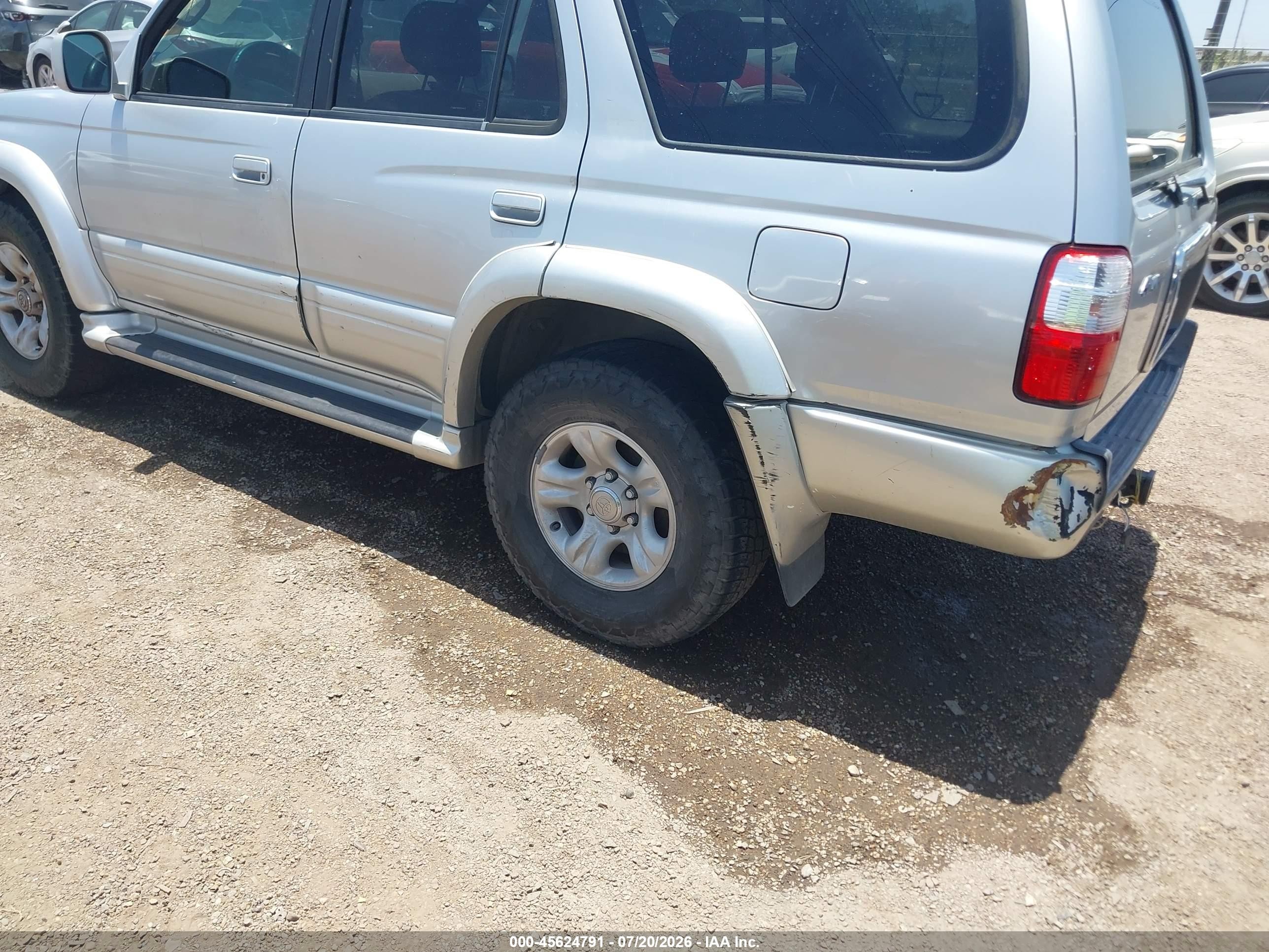 2002 Toyota 4runner Limited V6 Silver vin: JT3GN87R020242412