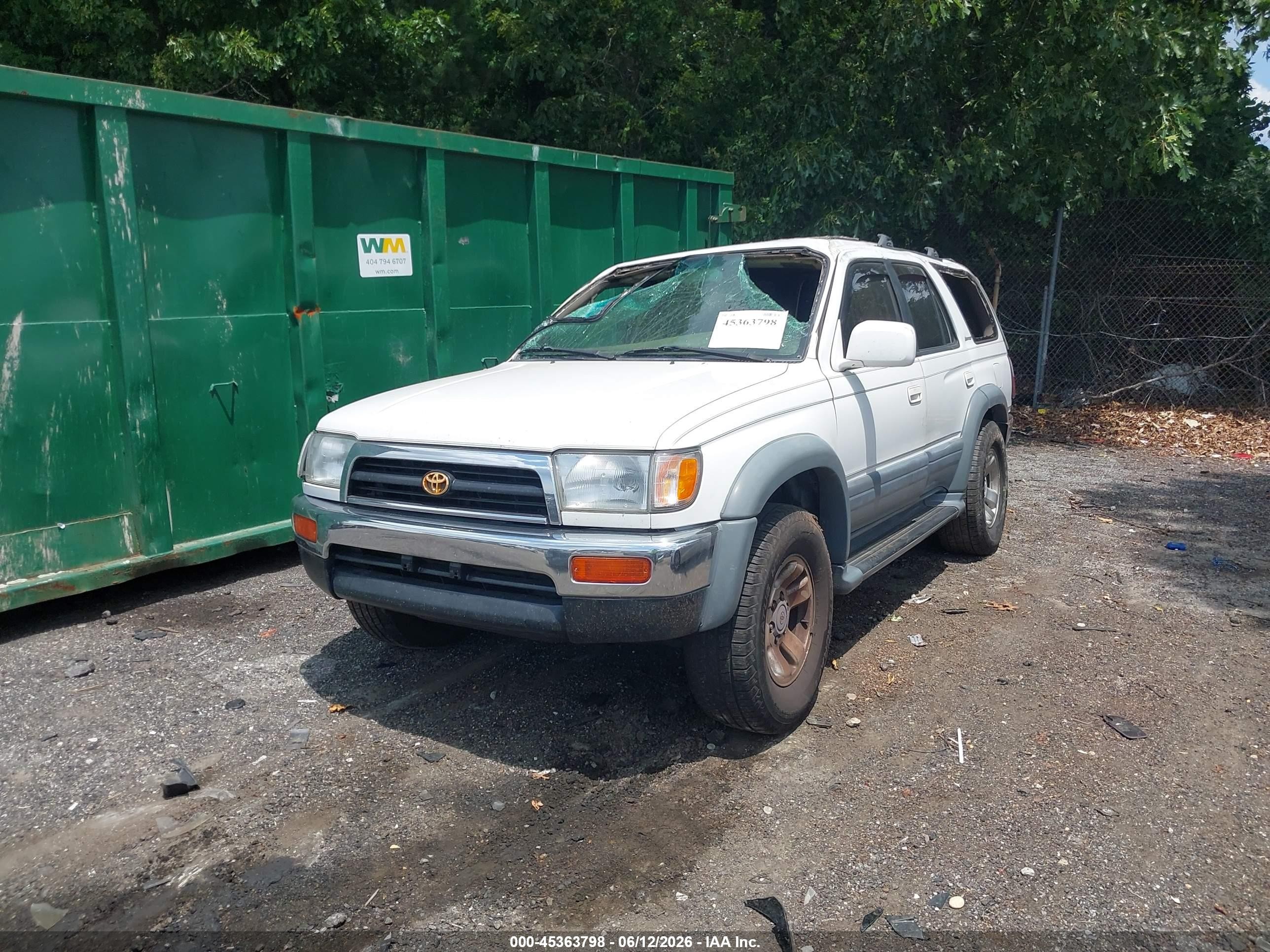1998 Toyota 4runner Limited White vin: JT3GN87R0W0075488