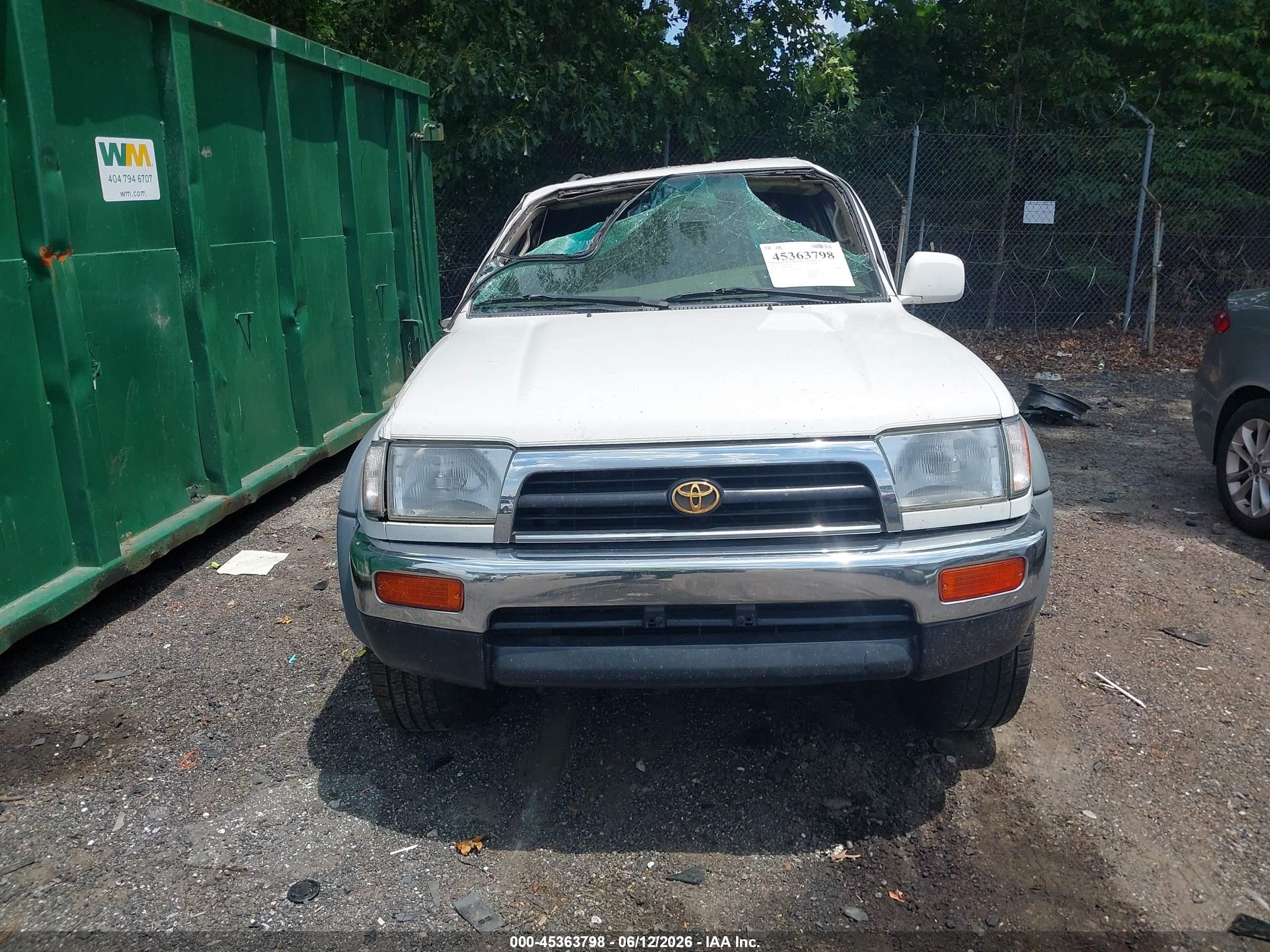 1998 Toyota 4runner Limited White vin: JT3GN87R0W0075488