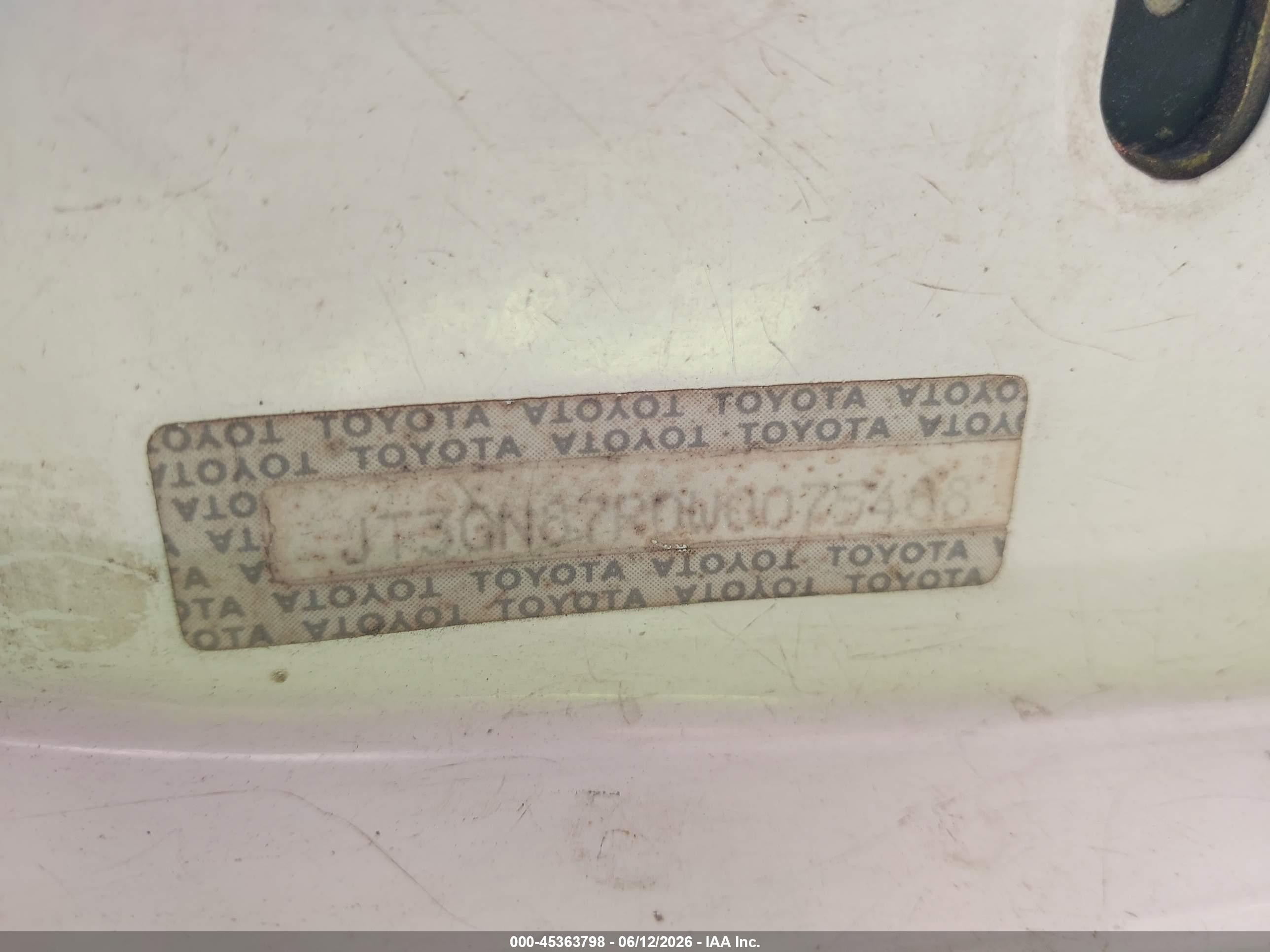 1998 Toyota 4runner Limited White vin: JT3GN87R0W0075488