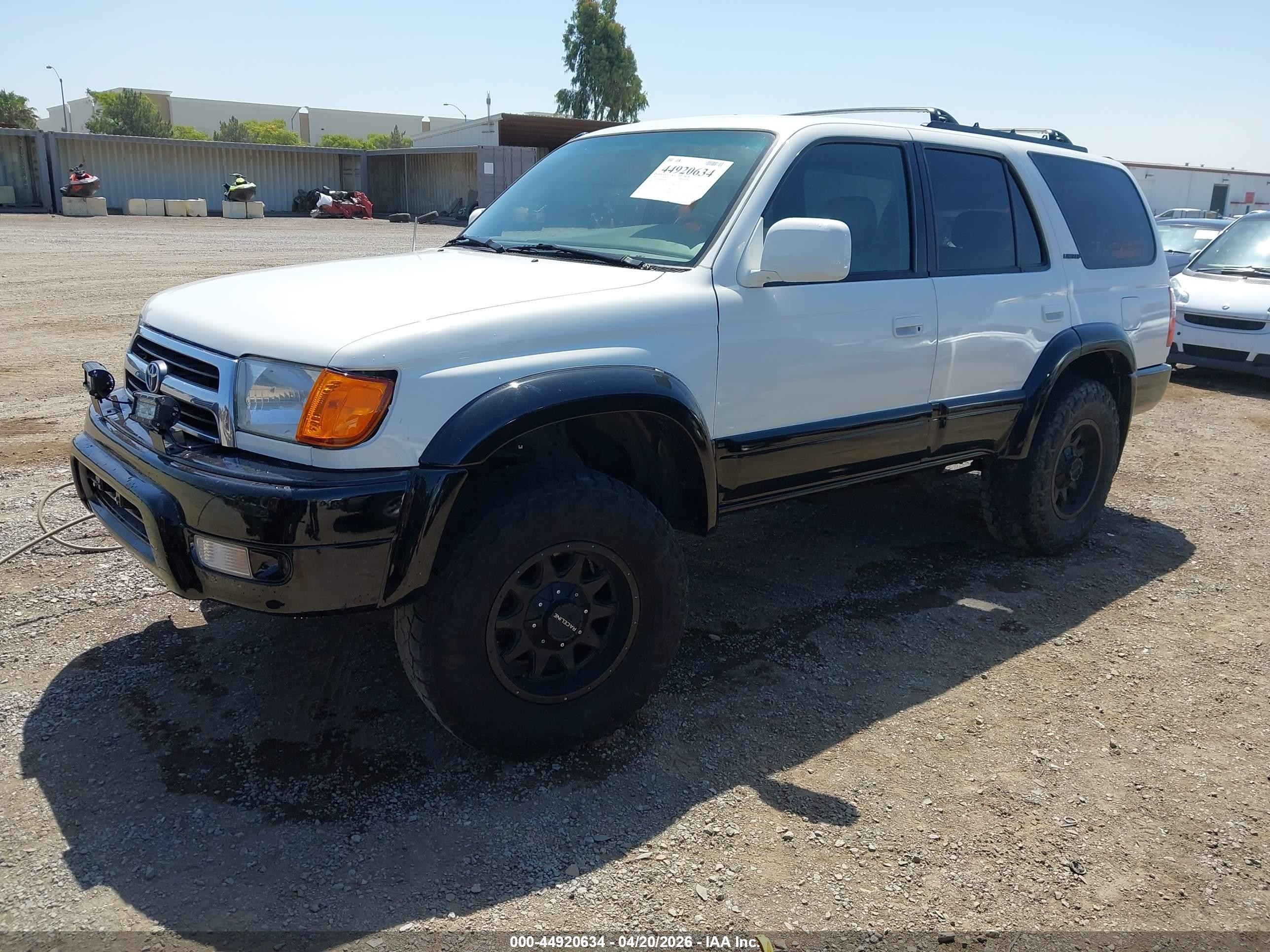 1999 Toyota 4runner Limited V6 White vin: JT3GN87R0X0099730