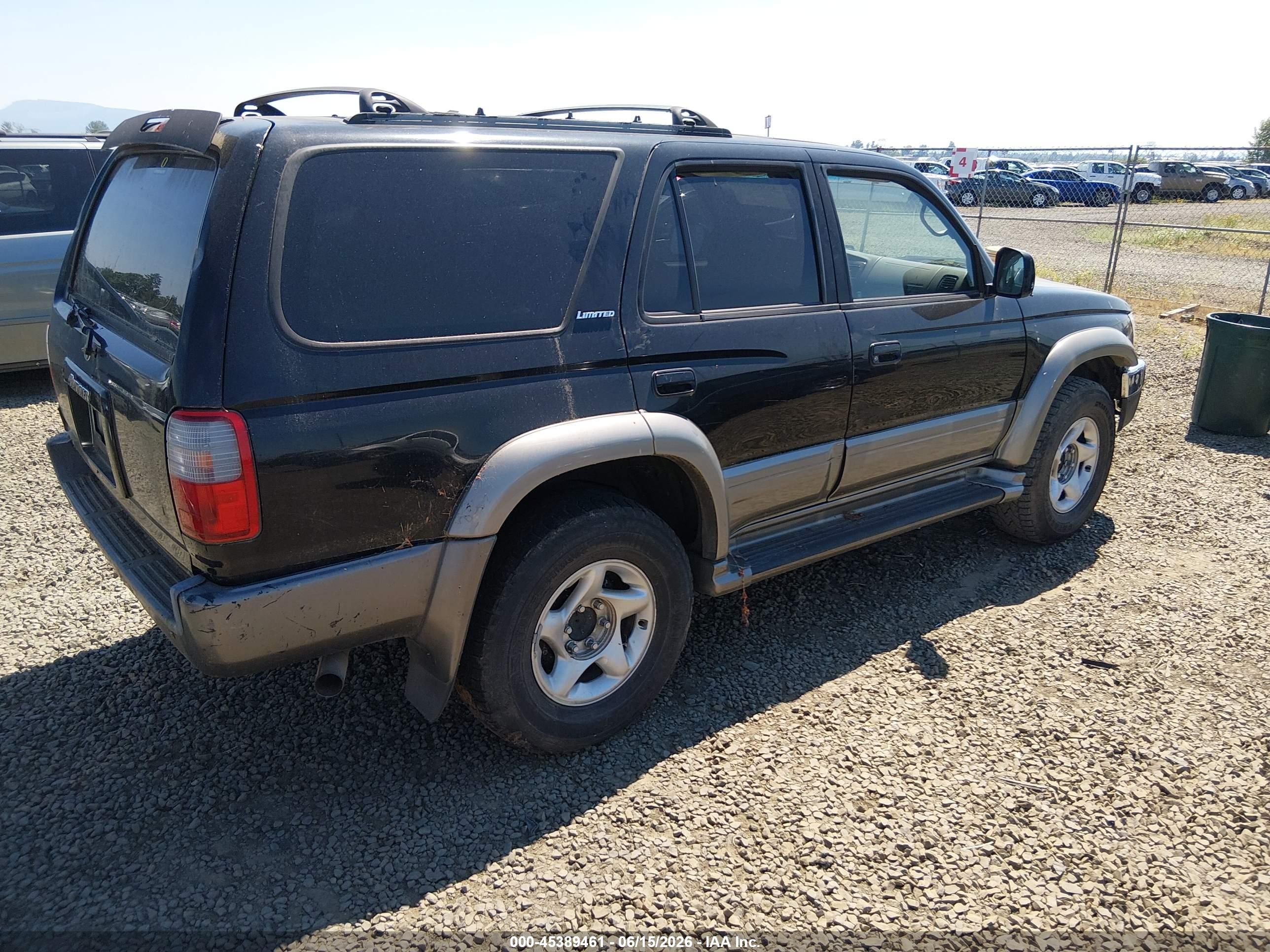 2000 Toyota 4runner Limited V6 Black vin: JT3GN87R0Y0140584