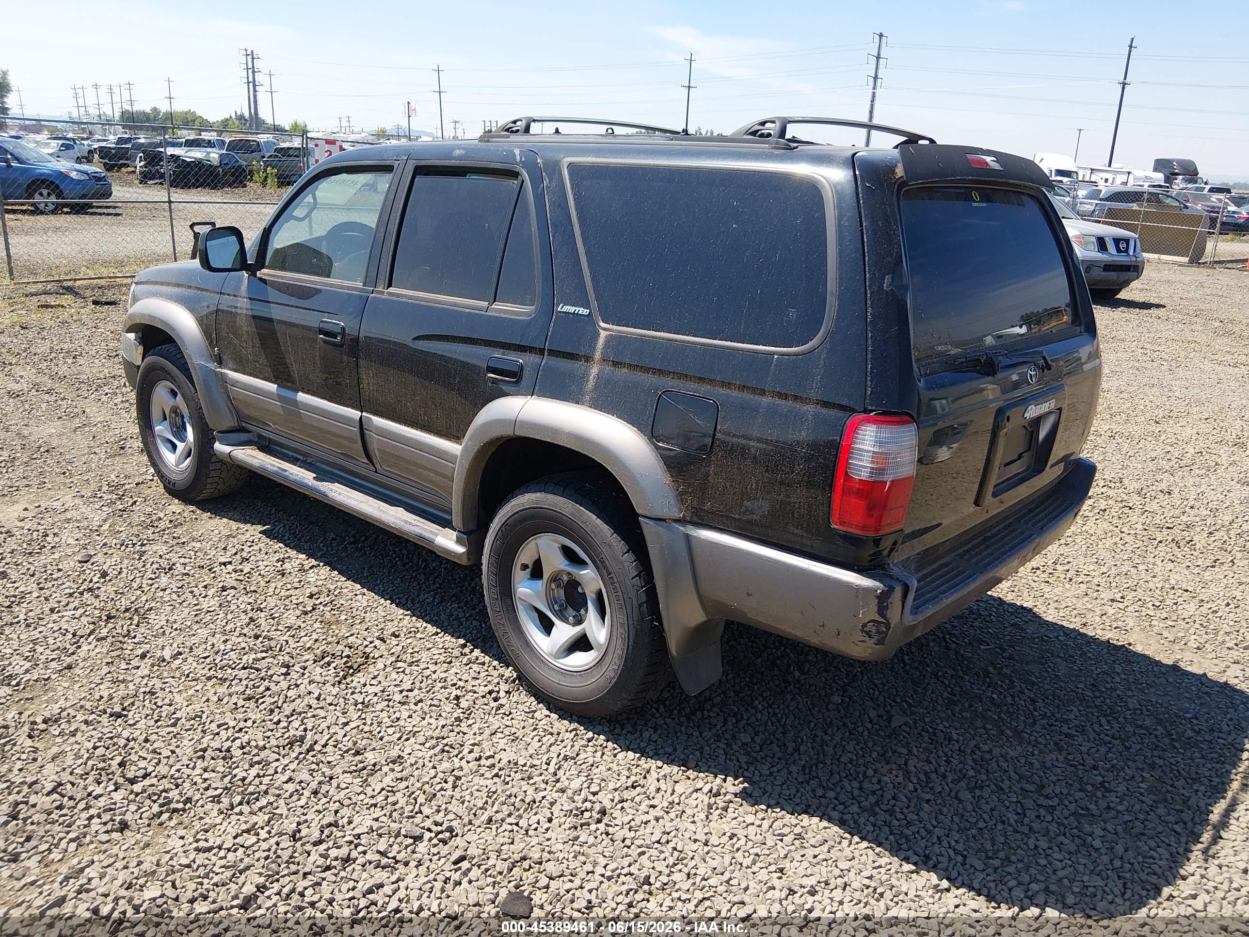 2000 Toyota 4runner Limited V6 Black vin: JT3GN87R0Y0140584