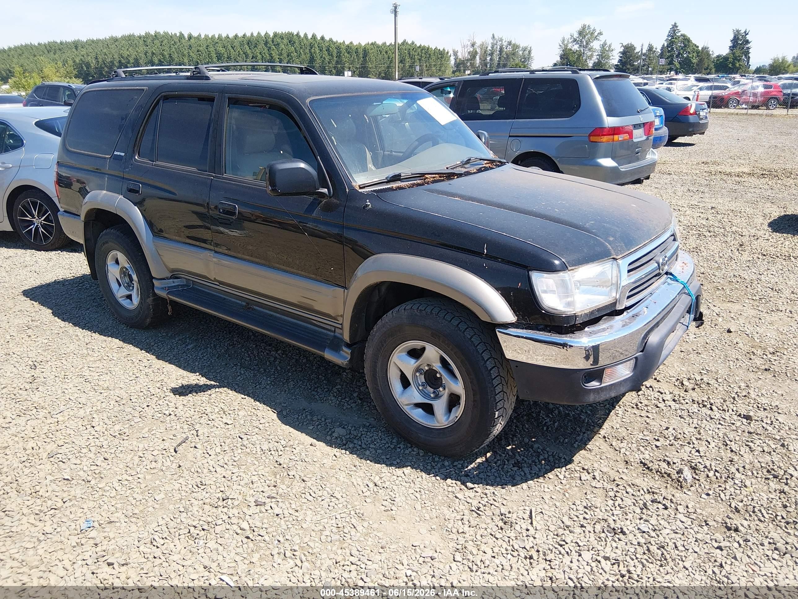 2000 Toyota 4runner Limited V6 Black vin: JT3GN87R0Y0140584