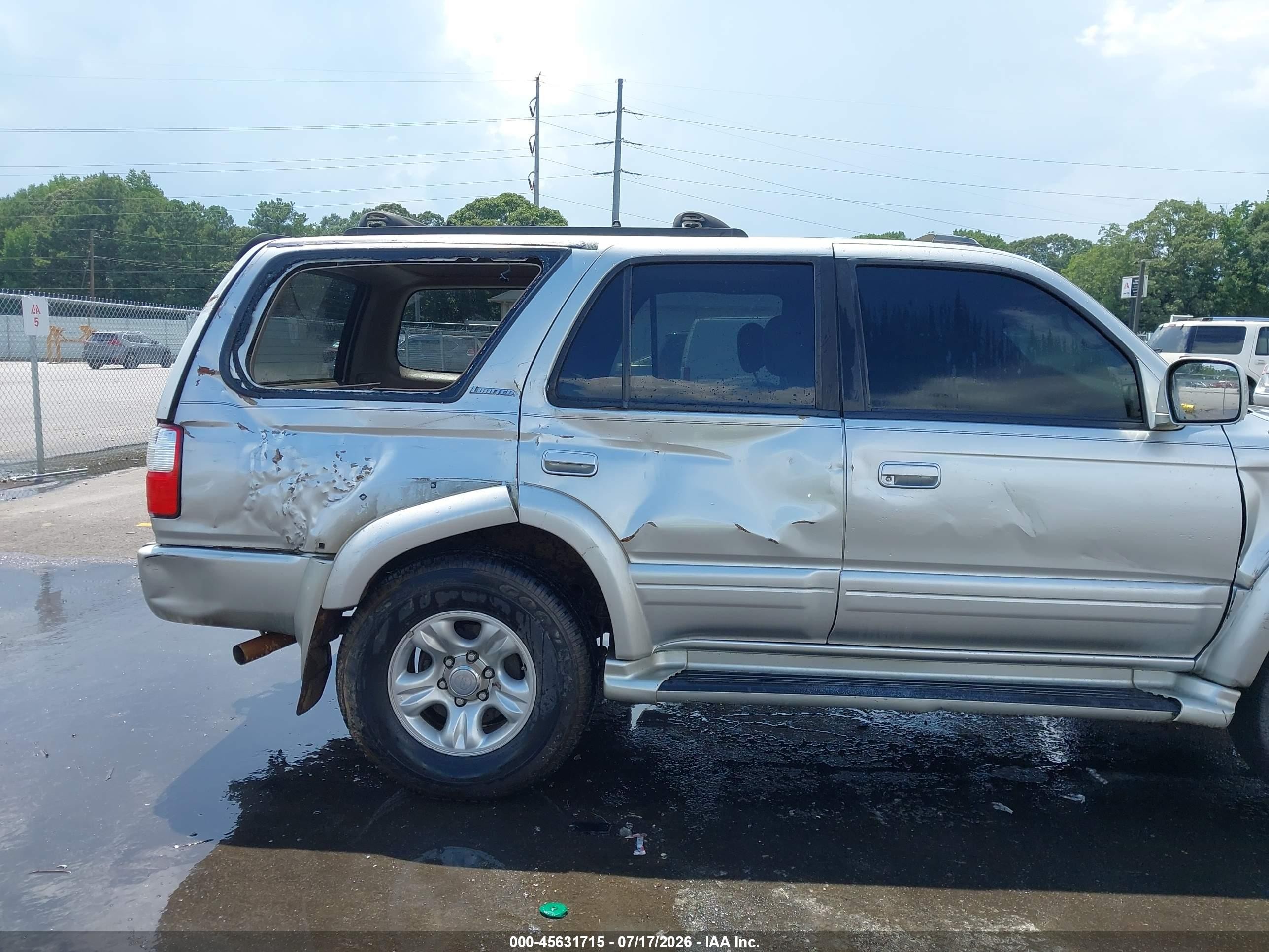 2002 Toyota 4runner Limited V6 Серебряный vin: JT3GN87R120240135
