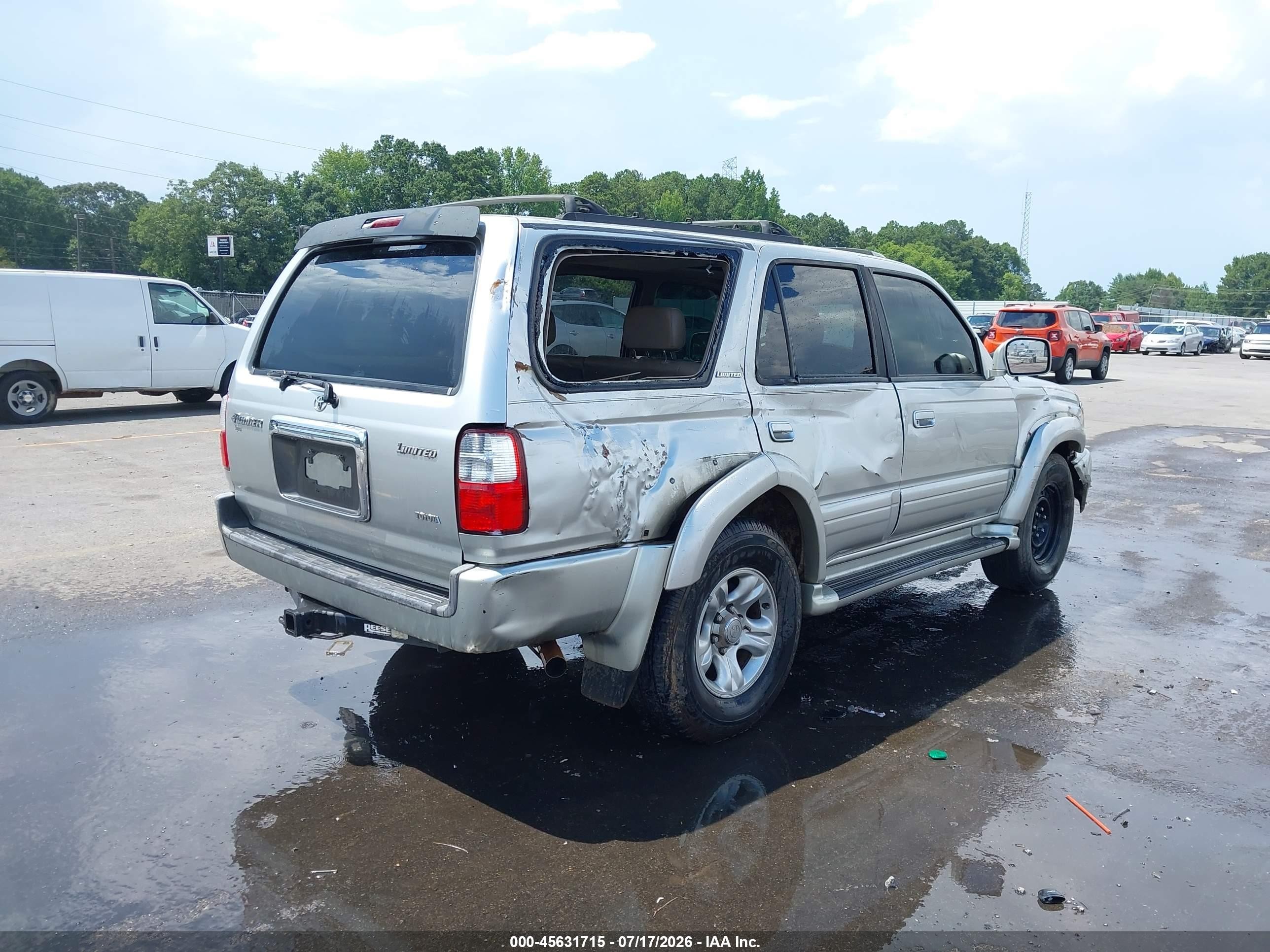2002 Toyota 4runner Limited V6 Серебряный vin: JT3GN87R120240135