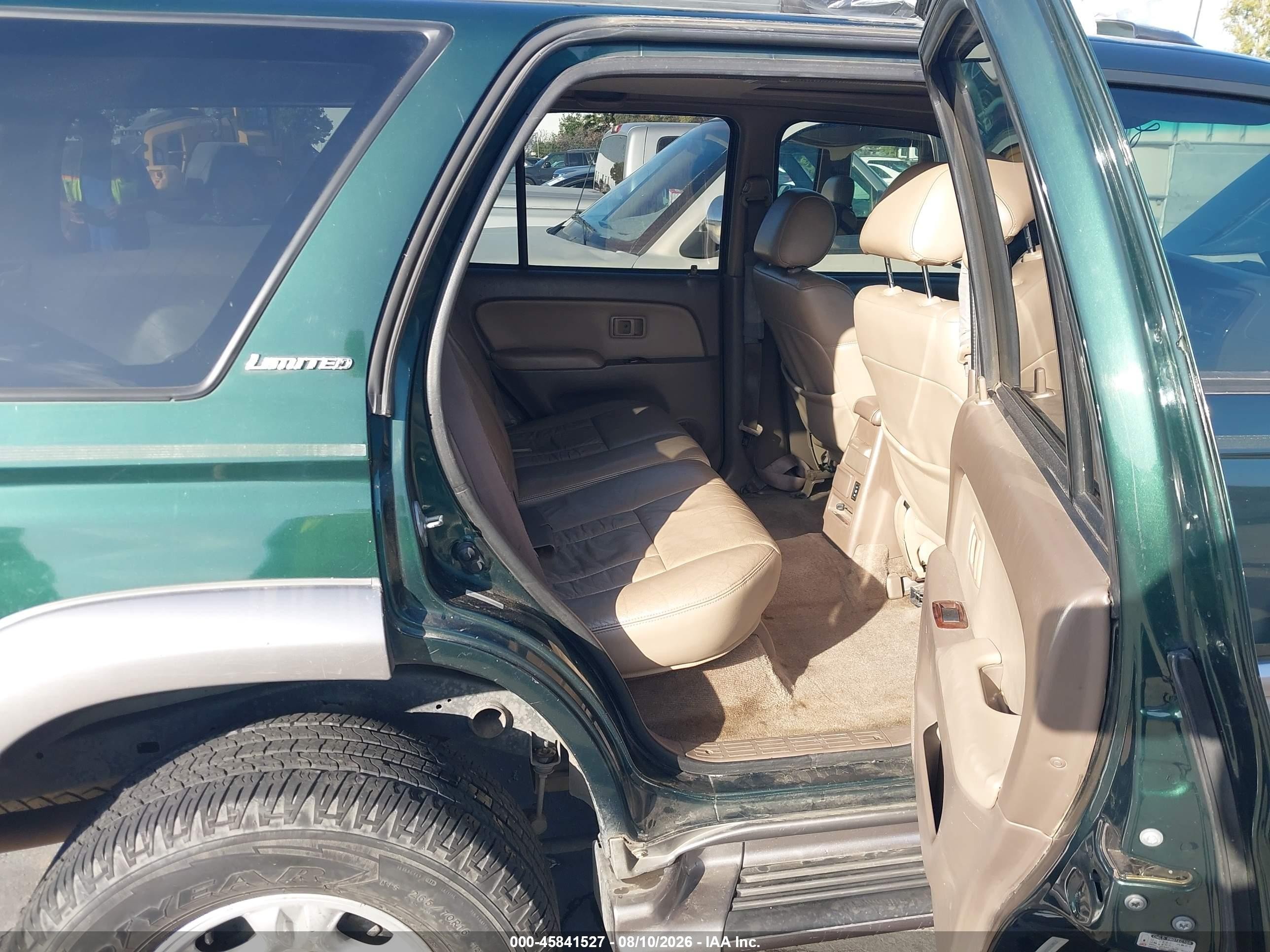 2001 Toyota 4runner Limited V6 Green vin: JT3GN87R210206249