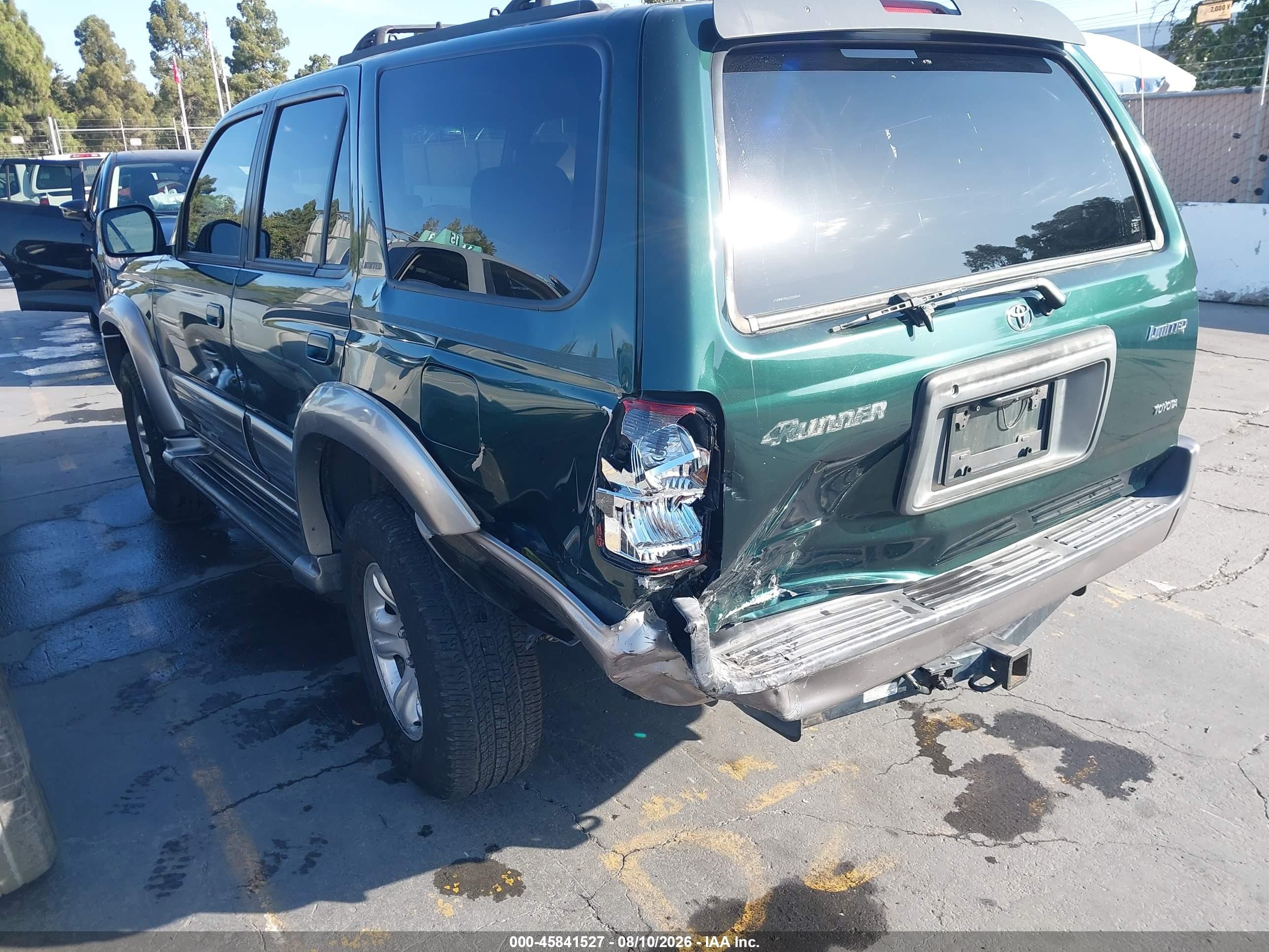 2001 Toyota 4runner Limited V6 Green vin: JT3GN87R210206249