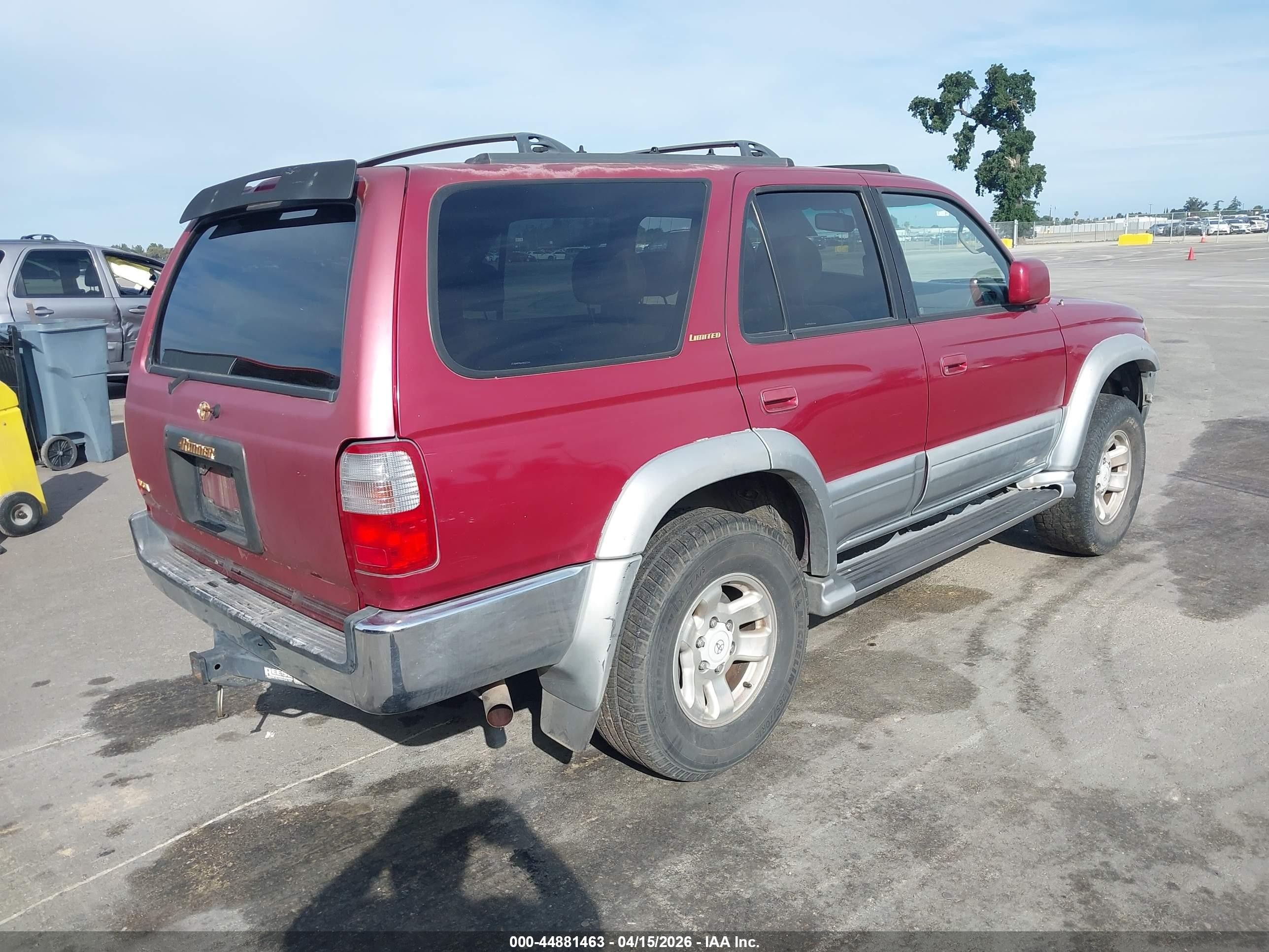 1997 Toyota 4runner Sr5 V6 Limited Красный vin: JT3GN87R2V0027344